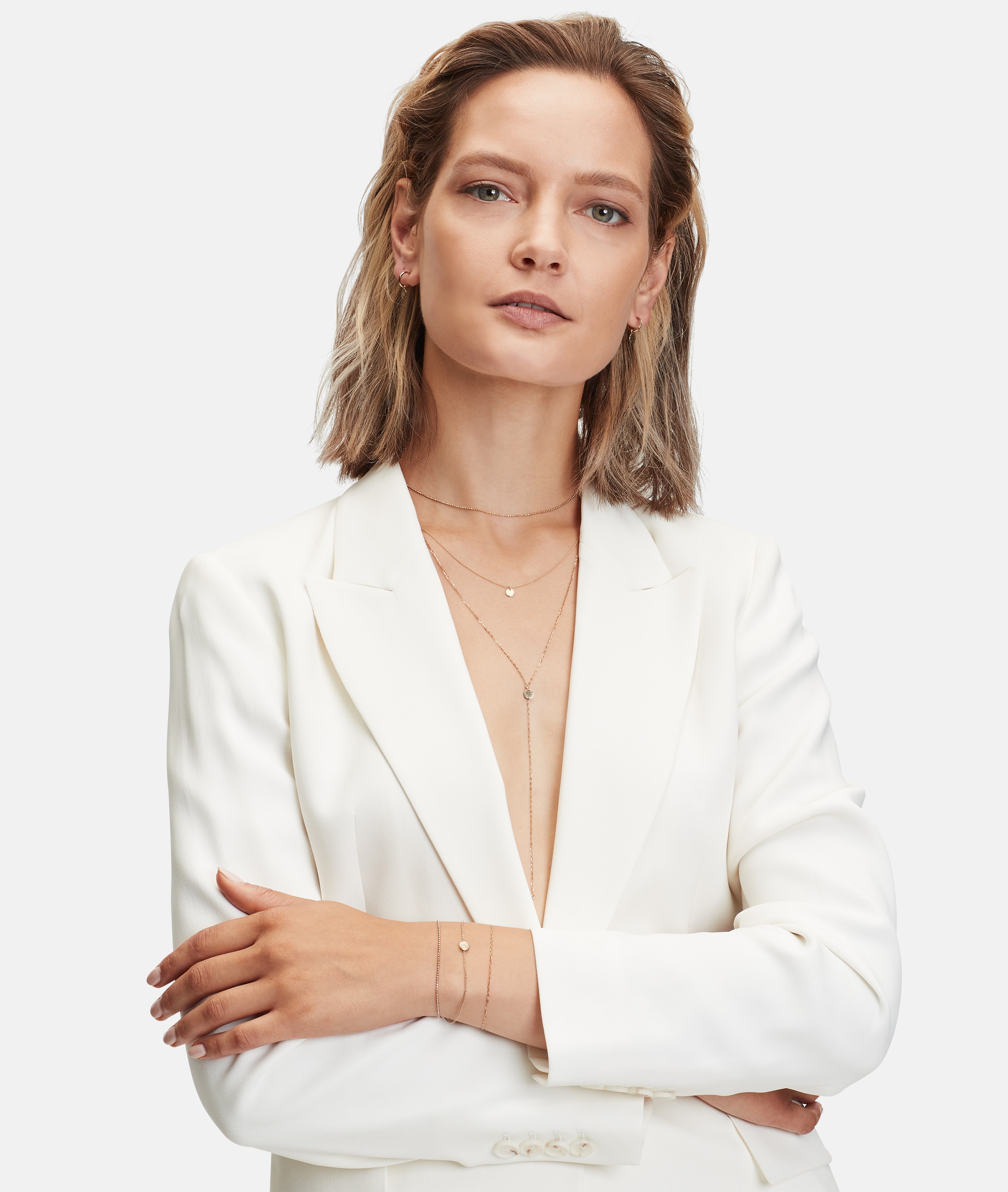 Liebeskind Berlin Paar Creolen »Schmuck Geschenk Gold 375 Ohrringe Gold Collection« Einhänger abnehmbar