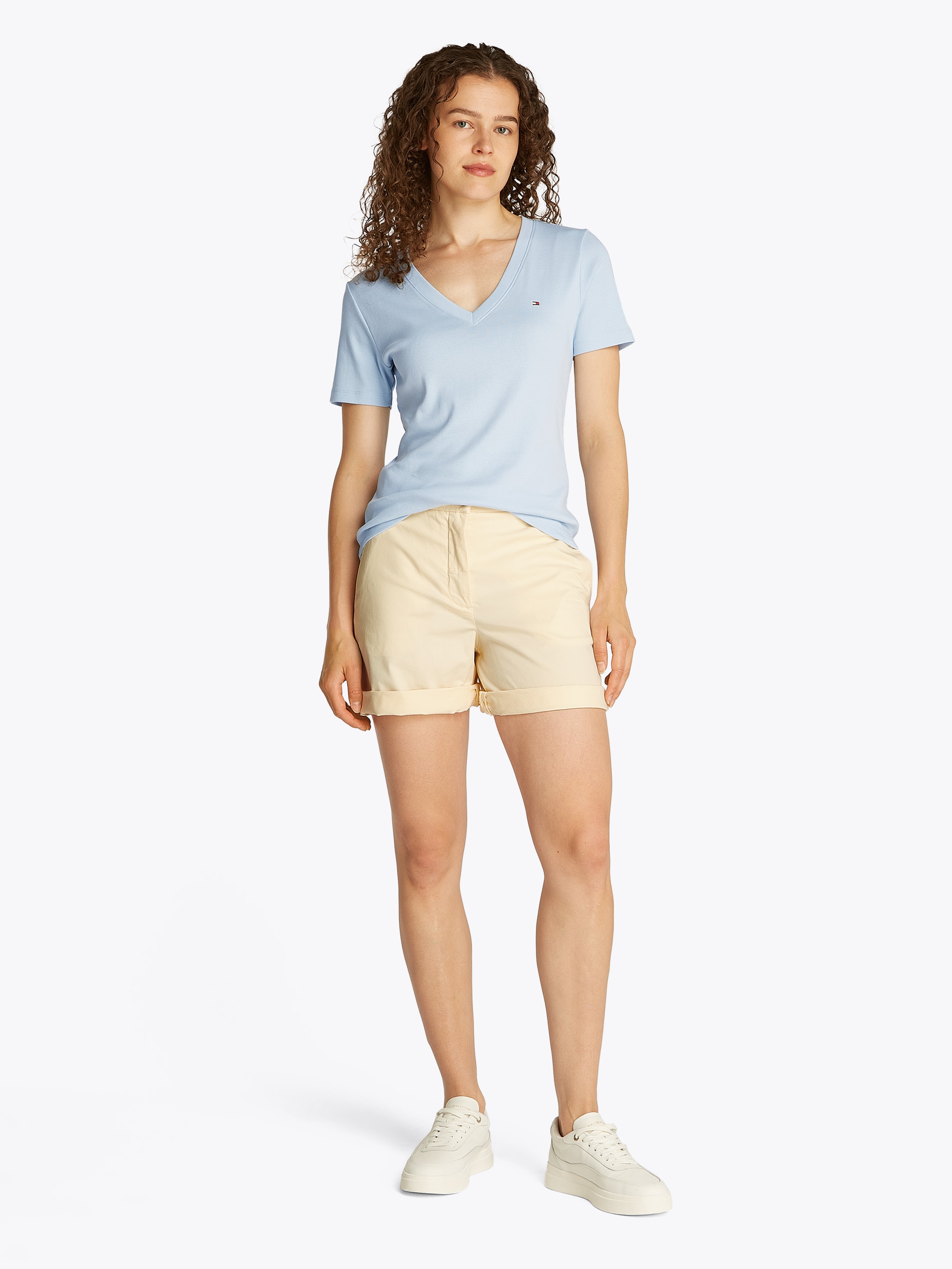 Tommy Hilfiger Chinoshorts »CO BLEND GMD CHINO SHORT«, mit Umschlagsaum