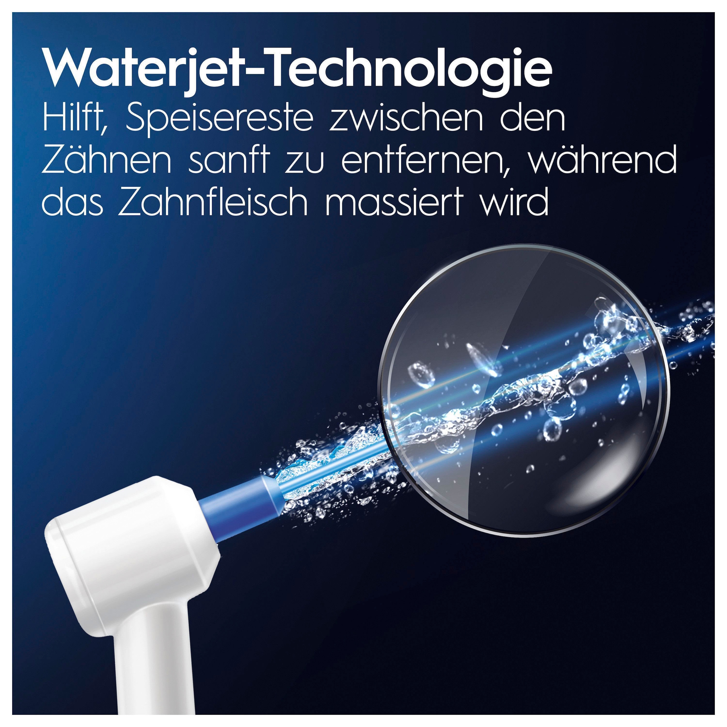 Oral-B Munddusche »Oral Health Center«, Anpassbare Wasserstrahlen