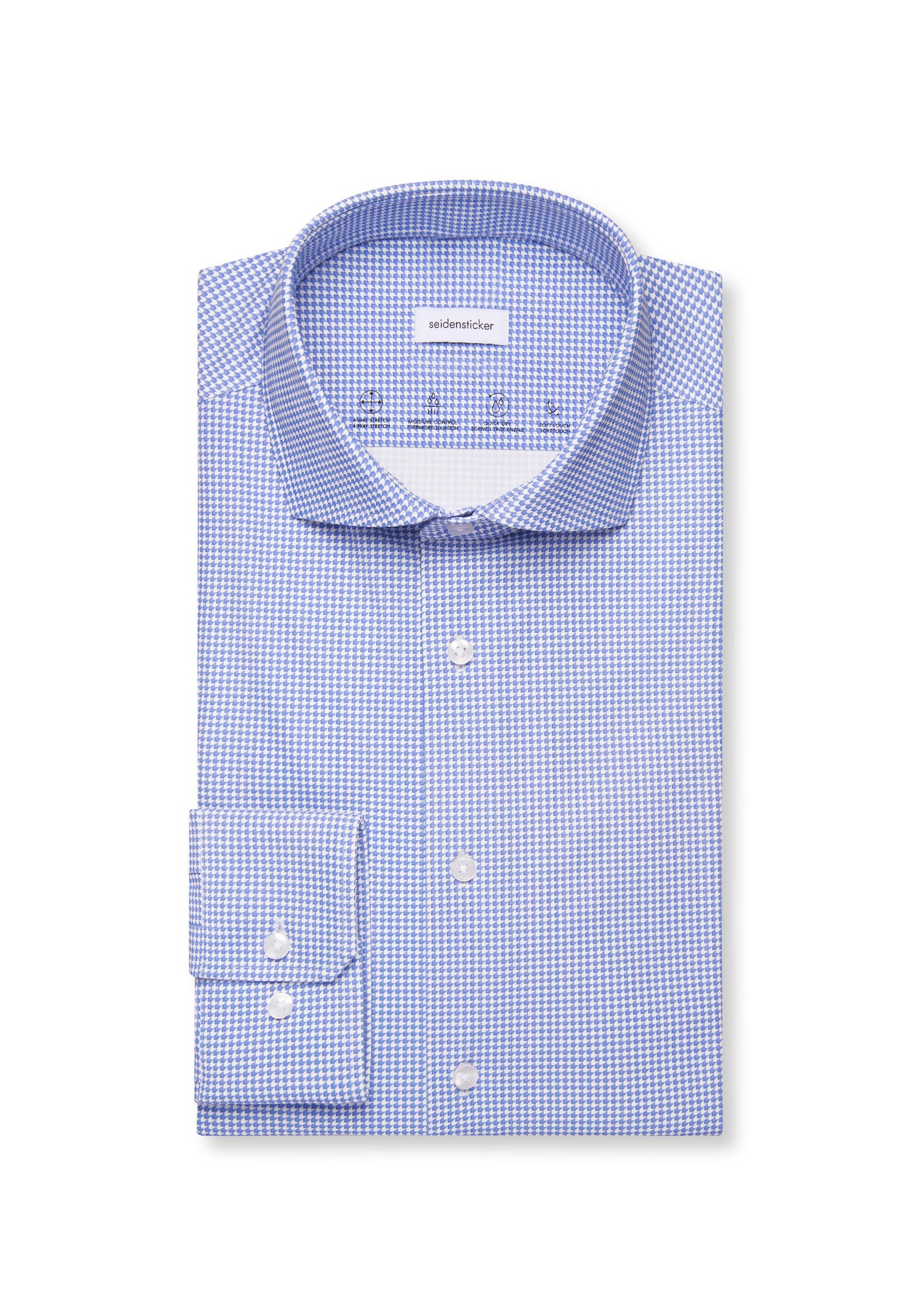 seidensticker Businesshemd »Schwarze Rose« Slim 1/1 Kentkragen Druck