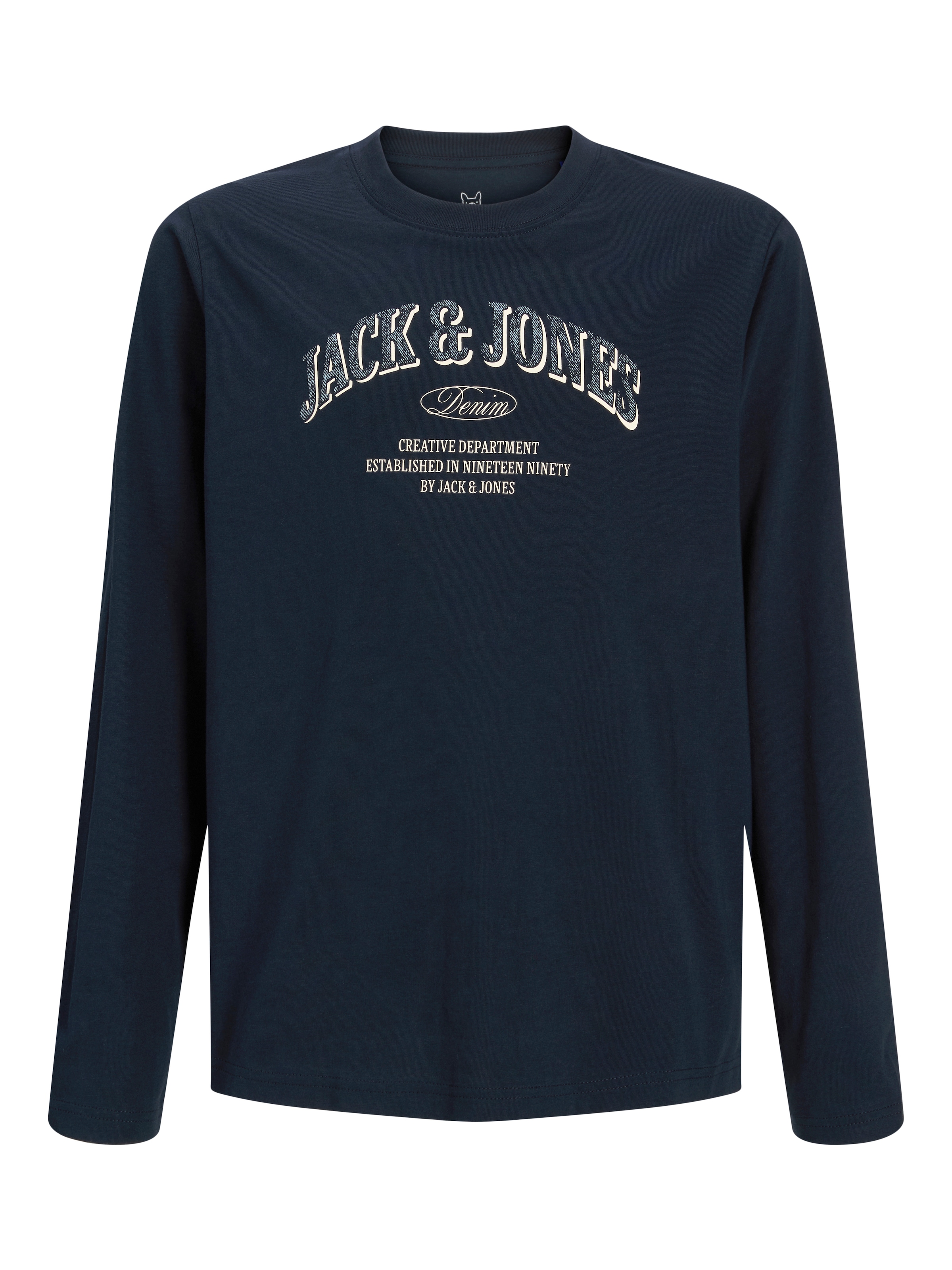 Jack & Jones Junior Langarmshirt »JJEDENVER LOGO TEE LS O-NECK SN JNR« Baumwolle, relaxed fit