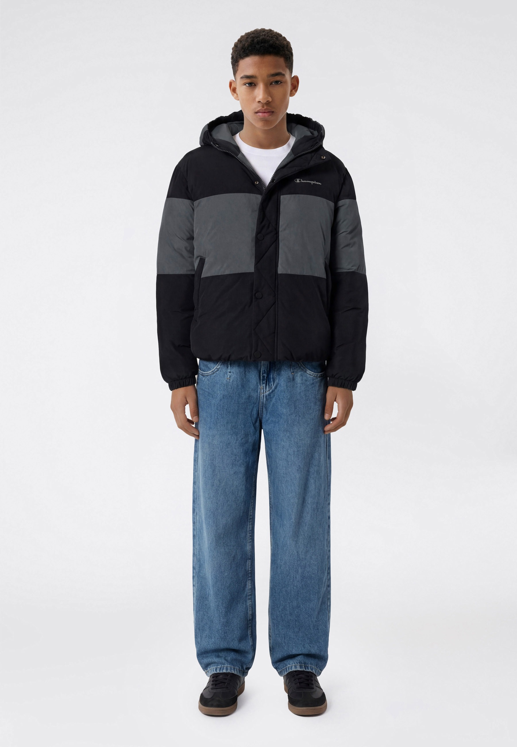 Champion Steppjacke »SPORTWEAR JACKET Standard Fit« mit Standard Fit, für Kinder, aus Polyamid