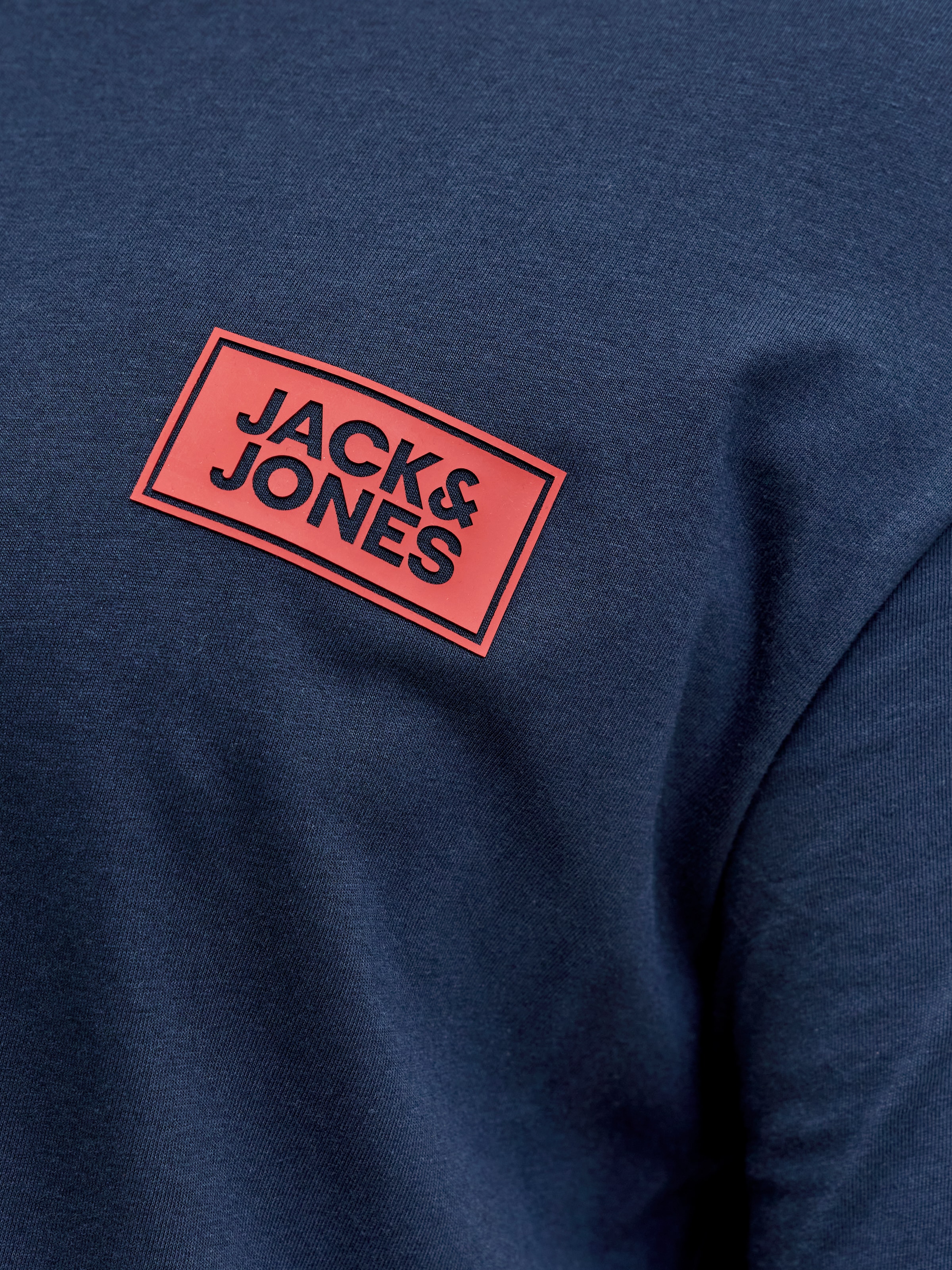 Jack & Jones PlusSize Rundhalsshirt »JJRUSH TEE SS CREW NECK SN PLS« Baumwolle, regular fit