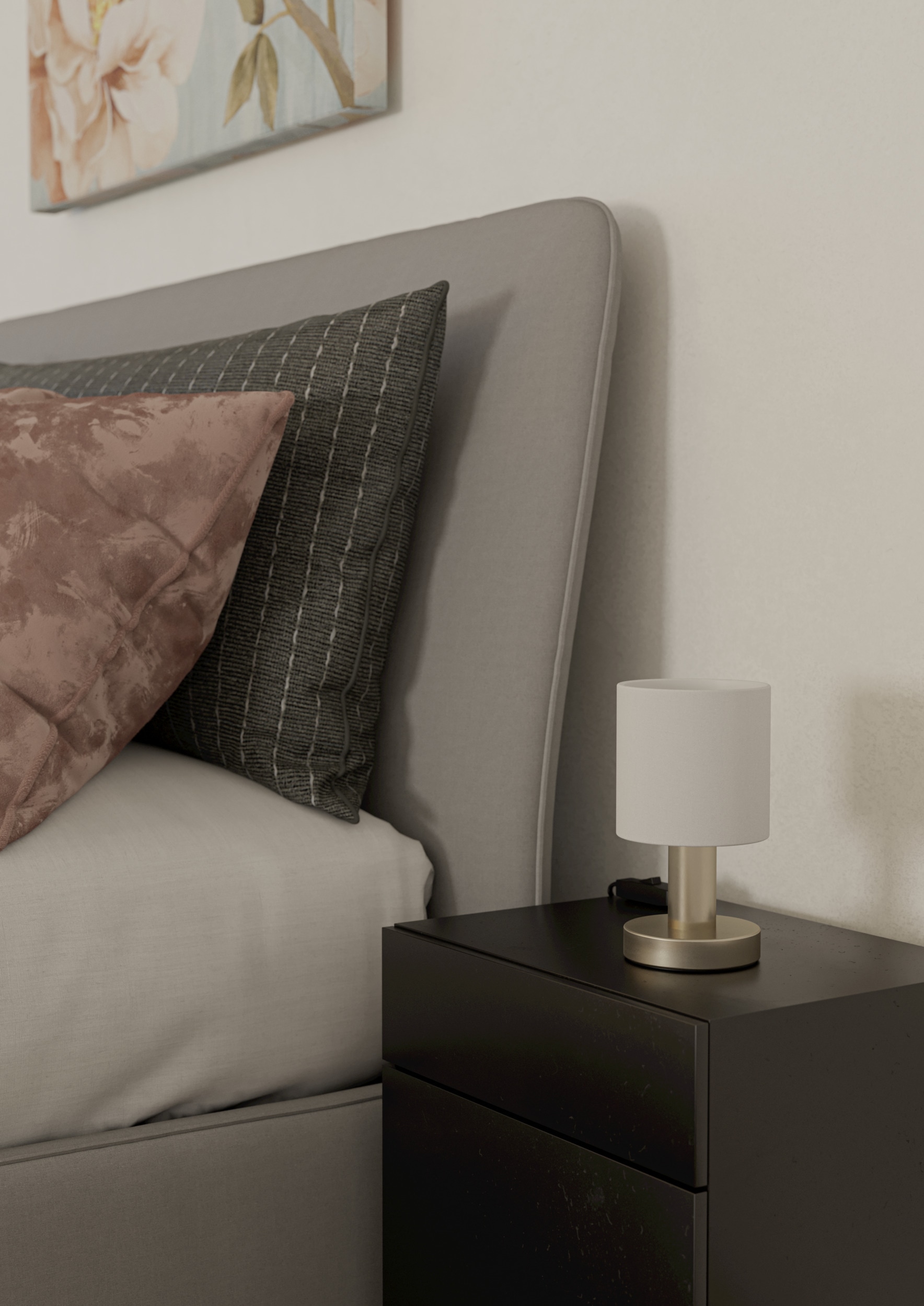 EGLO Tischleuchte »MONTETTO Tischlampe - Stahl - E14 - 1X40W - IP20« E14 1 Stk. Nachttischlampe, Schreibtischleuchte, Leselampe, H18 x Ø10 cm