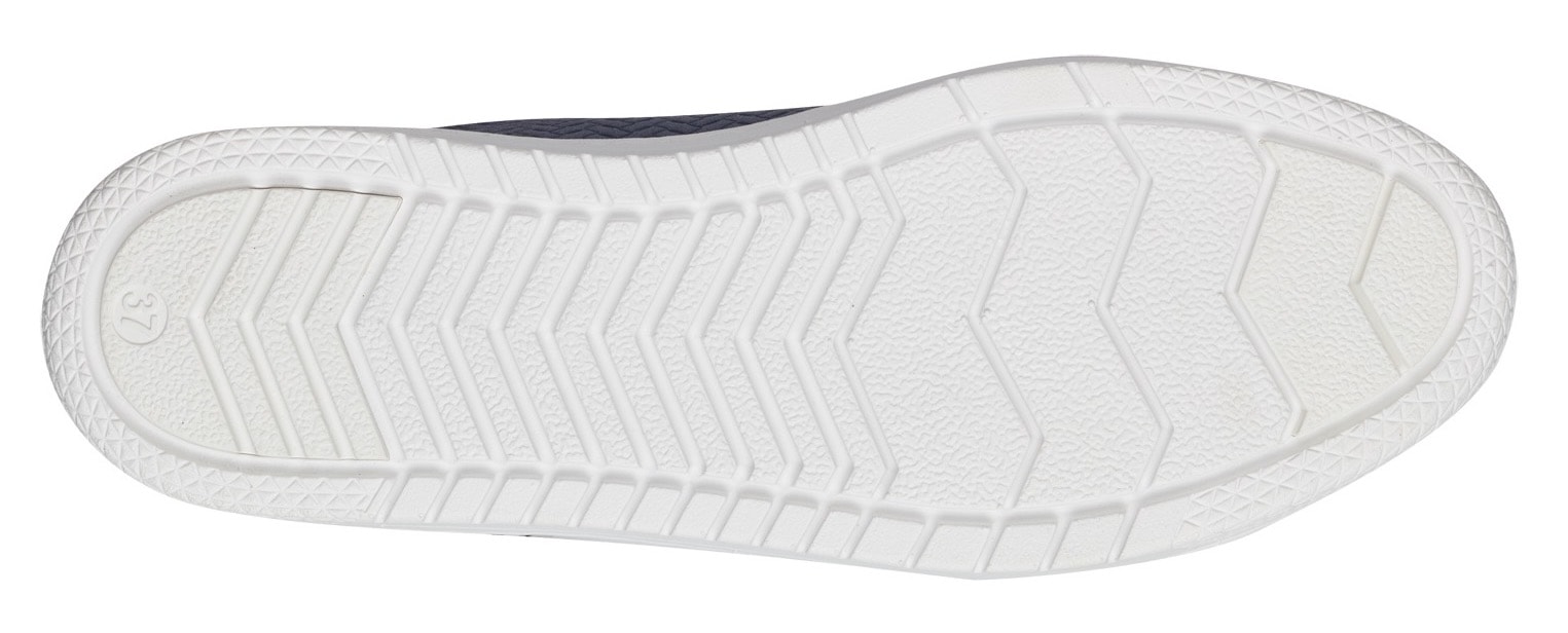 MARCO TOZZI Plateausneaker, Freizeitschuh, Halbschuh, Schnürschuh mit Prägung