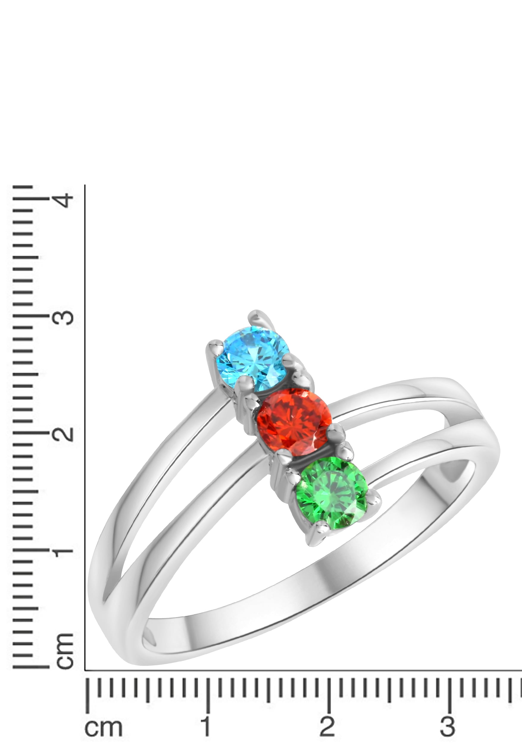 Firetti Fingerring »Schmuck Geschenk Silber 925 Silberring Trilogie«, mit Zirkonia (synth.)