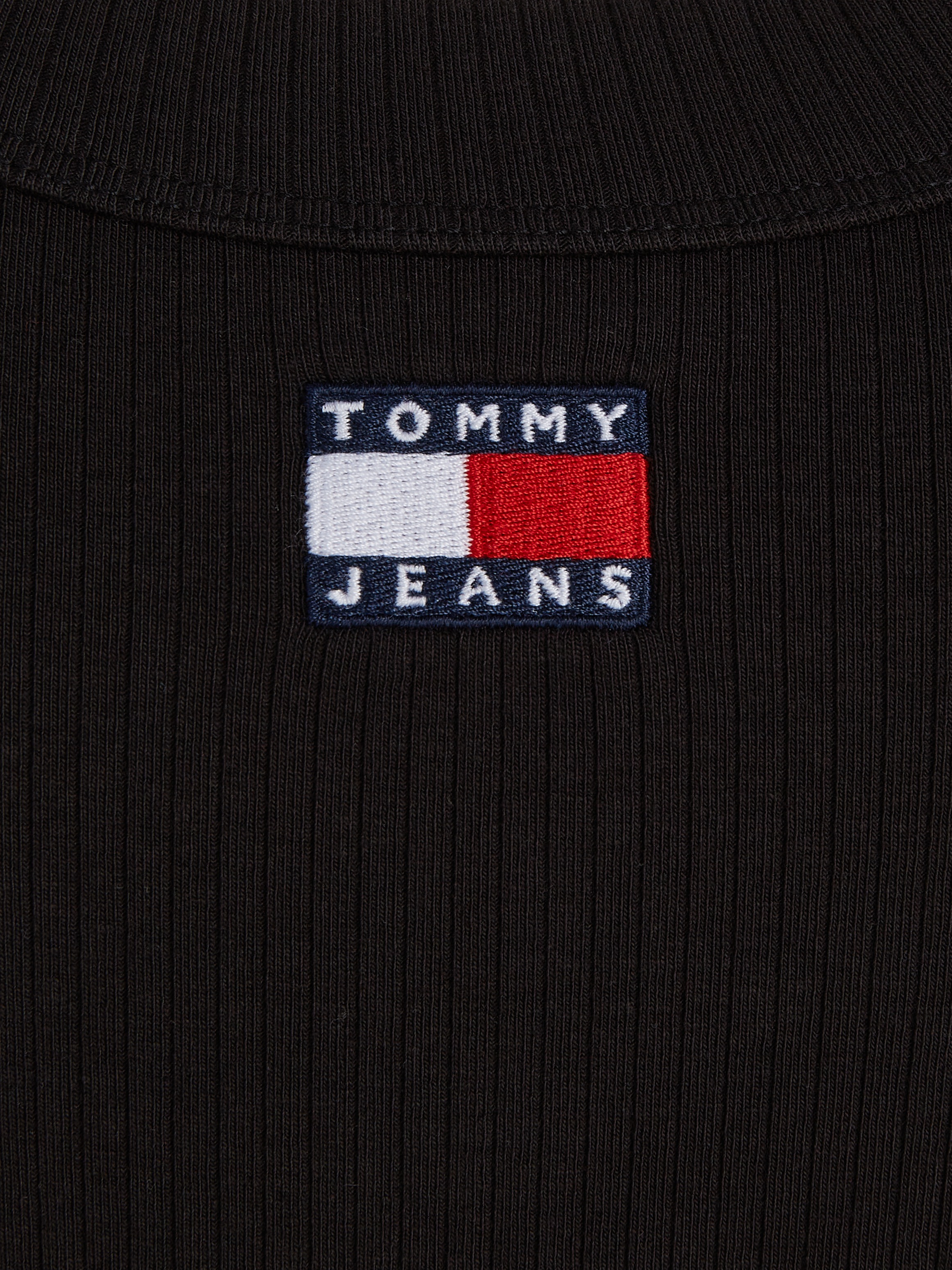 Tommy Jeans T-Shirt »TJW SLIM BADGE RIB TEE SS«, mit Logostickerei