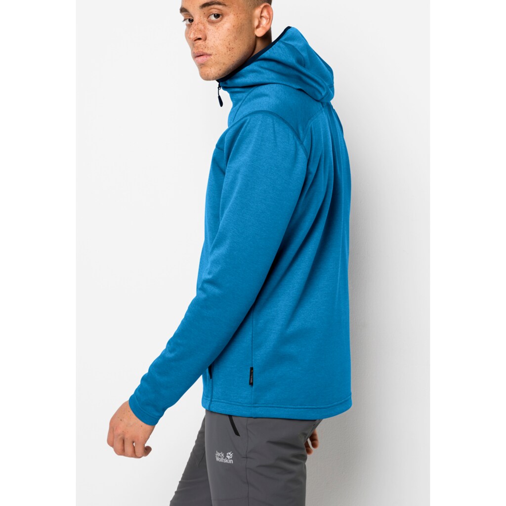 Jack Wolfskin Kapuzenfleecejacke »HORIZON HOODED JACKET M«, mit Kapuze