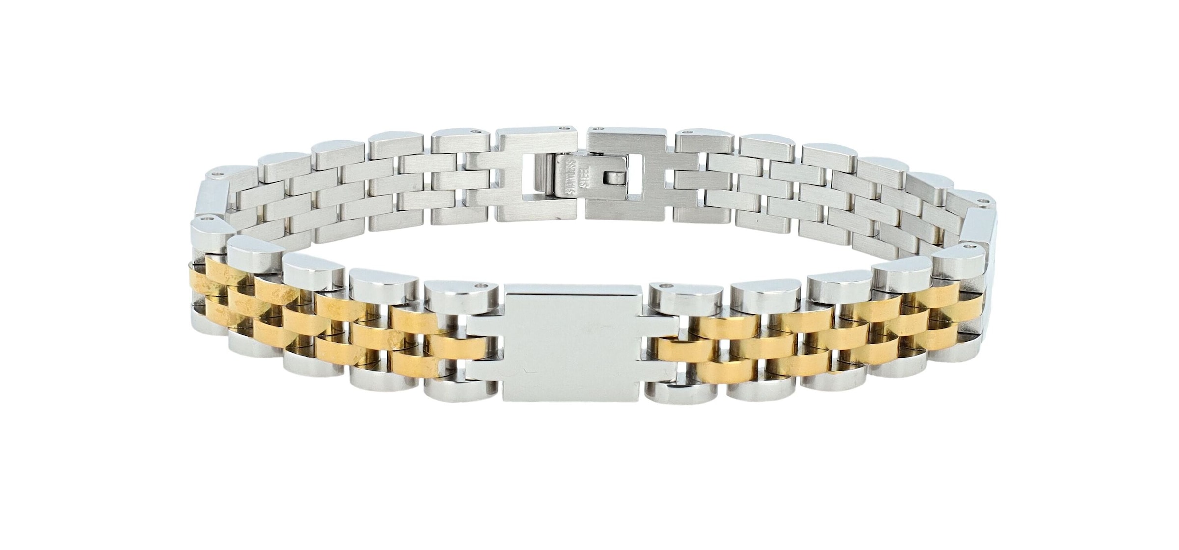 Adelia´s Gliederarmband »Herren Armband ¿ Gliederarmband aus Edelstahl 21 cm«