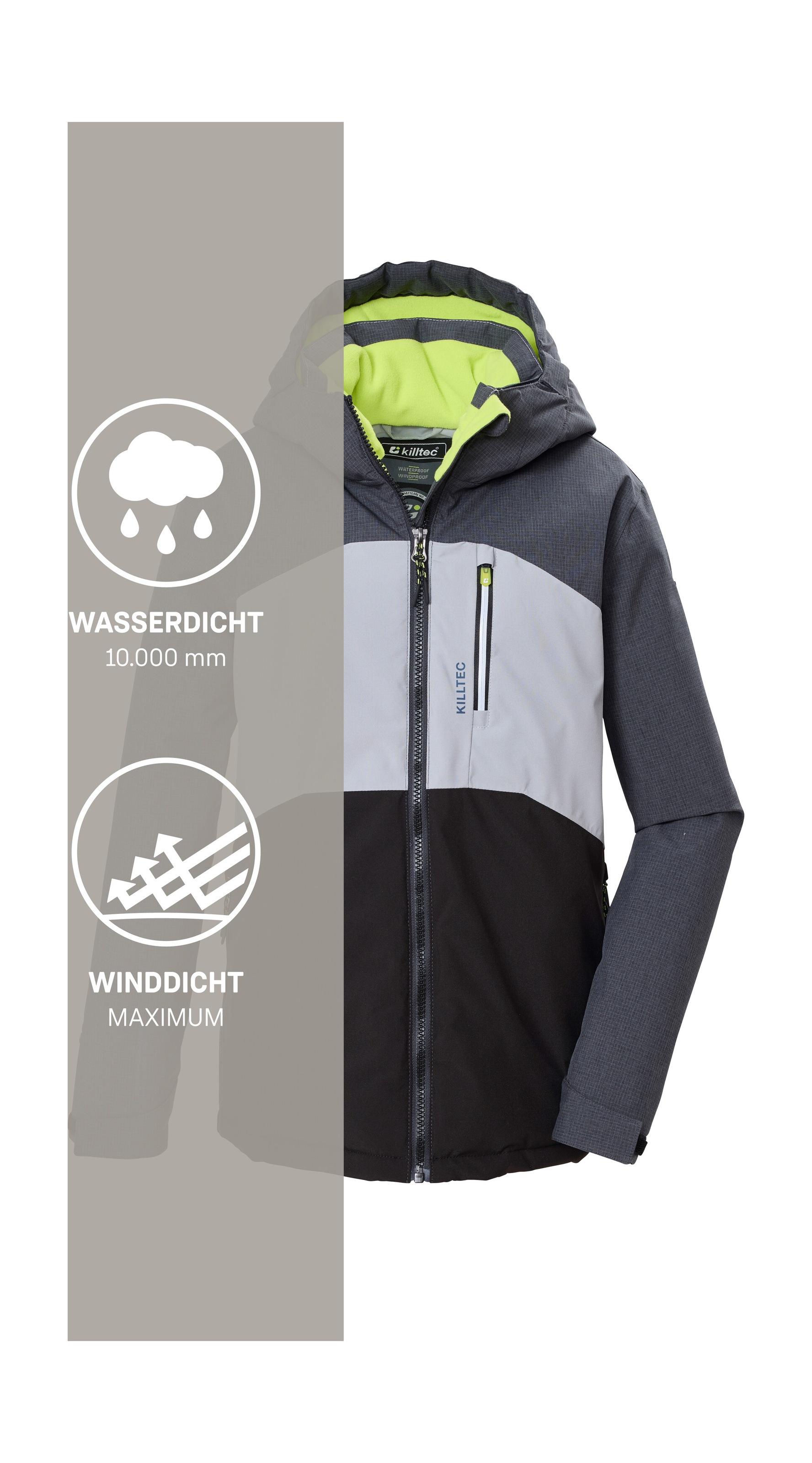 Killtec Funktionsjacke »KOW 172 BYS JCKT« Wind- und wasserdichte Kinderjacke, 10.000 mm Wassersäule