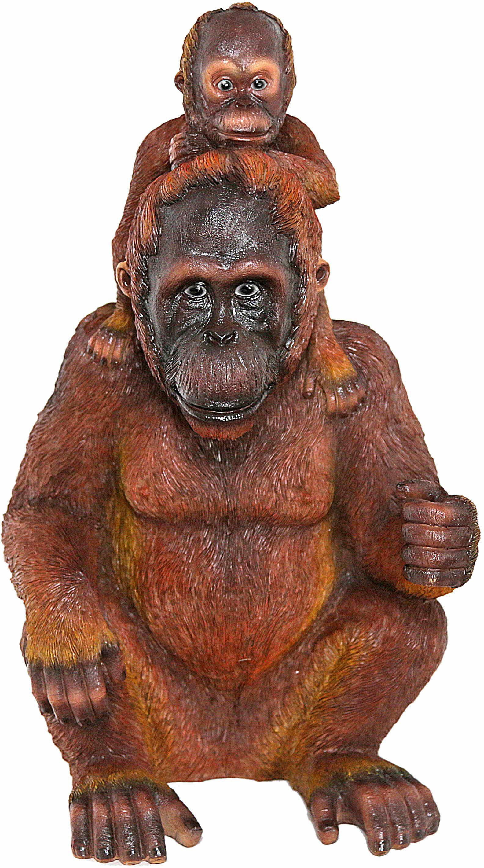 Casa Collection by Jänig Tierfigur »Orangutan mit Jungen auf Schultern. Höhe: 42cm«