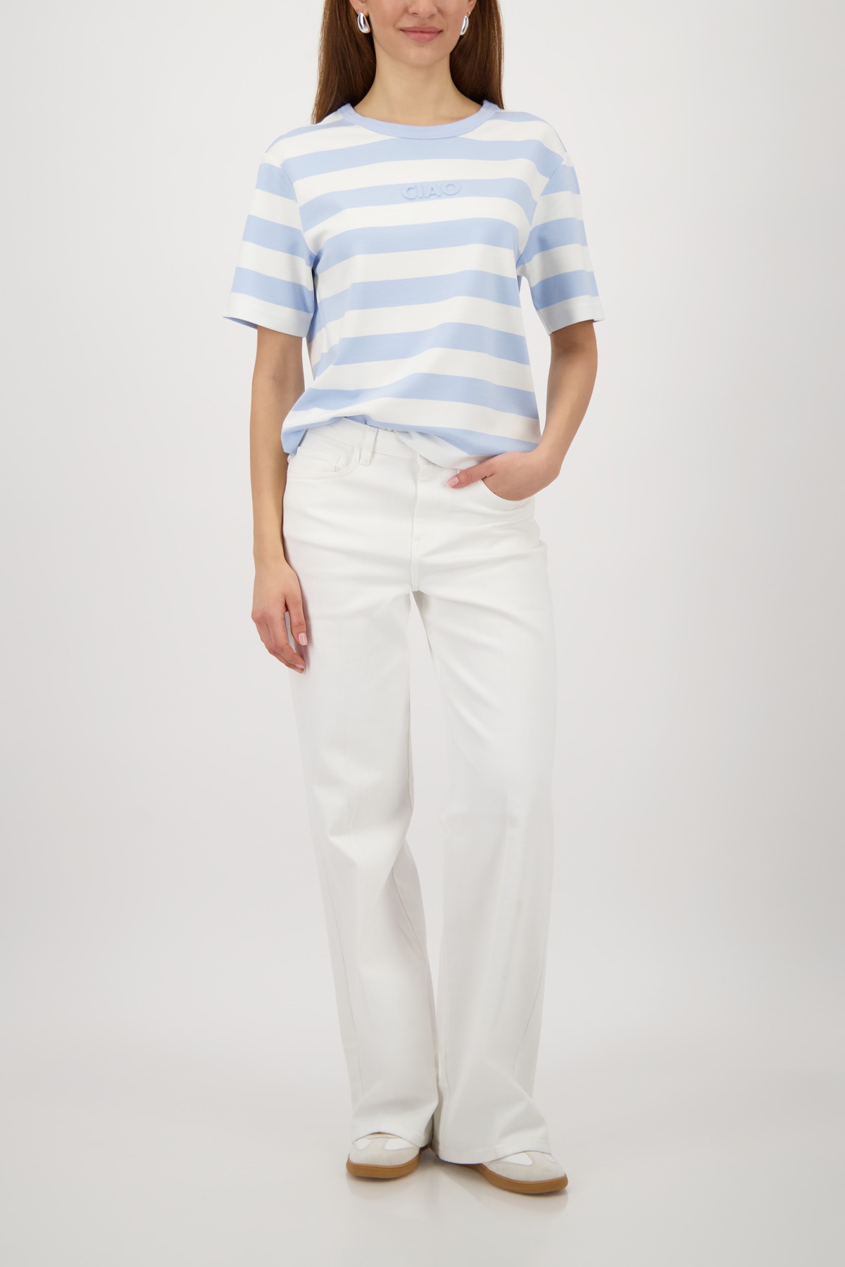 Monari Sweatshirt »Sweatshirt Basic Ringel«, Regular fit mit Streifen
