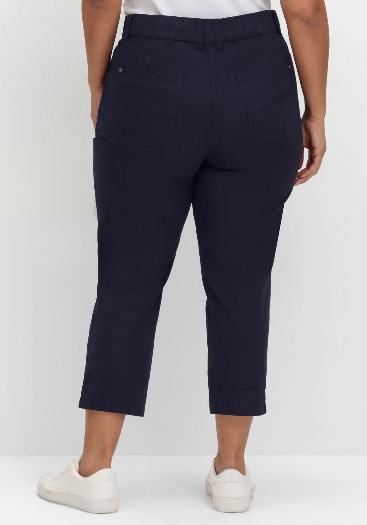 Sheego Cargohose »Cargohose in 7/8-Länge, mit Teilgummibund«