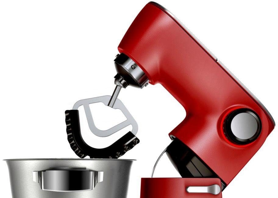 BOSCH Küchenmaschine »Serie 8 MUM9A66R00, Knethaken/Rühr-/Silikonbesen spülm.fest, rot«, Gratis Mixaufsatz Lifestyle Set VeggieLove Plus Wert: UVP € 94,99