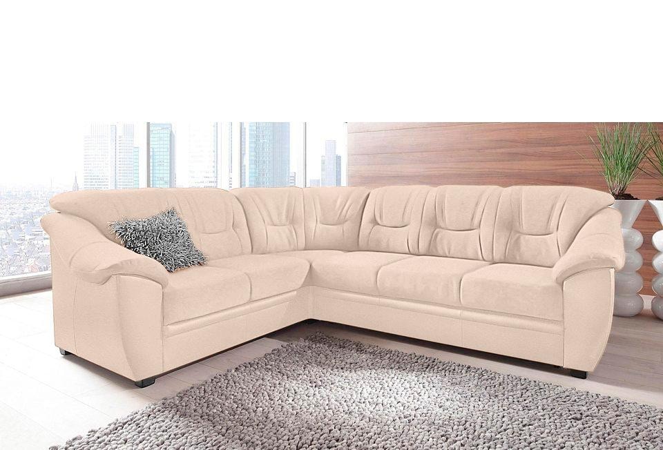 sit&more Ecksofa »Savona L-Form, B: 262 cm«, optional Bettfunktion, Federkern