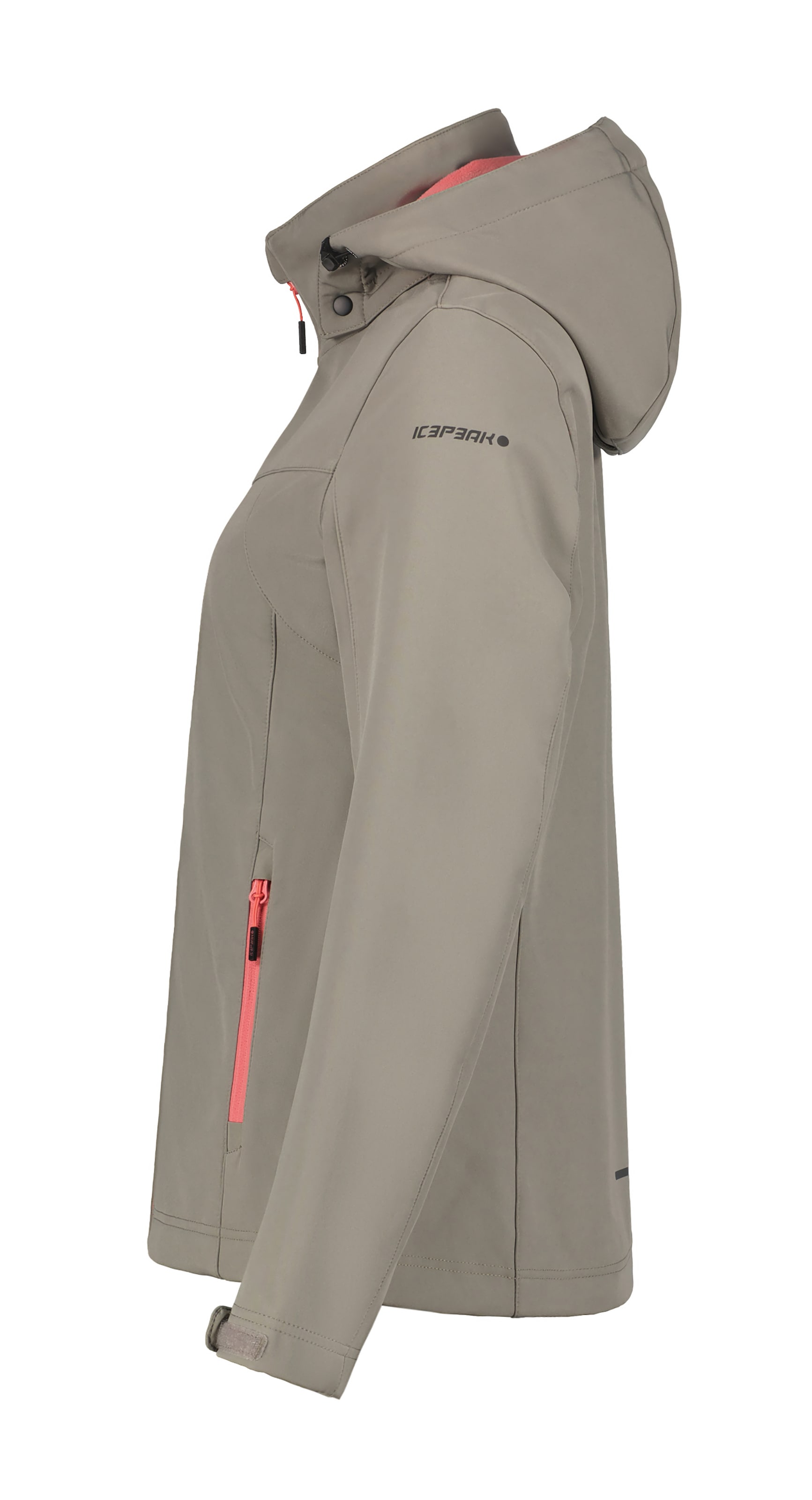 Icepeak Softshelljacke »BRENHAM«, (1 St.), mit Kapuze, Winddicht & Wasserabweisend & Atmungsaktiv