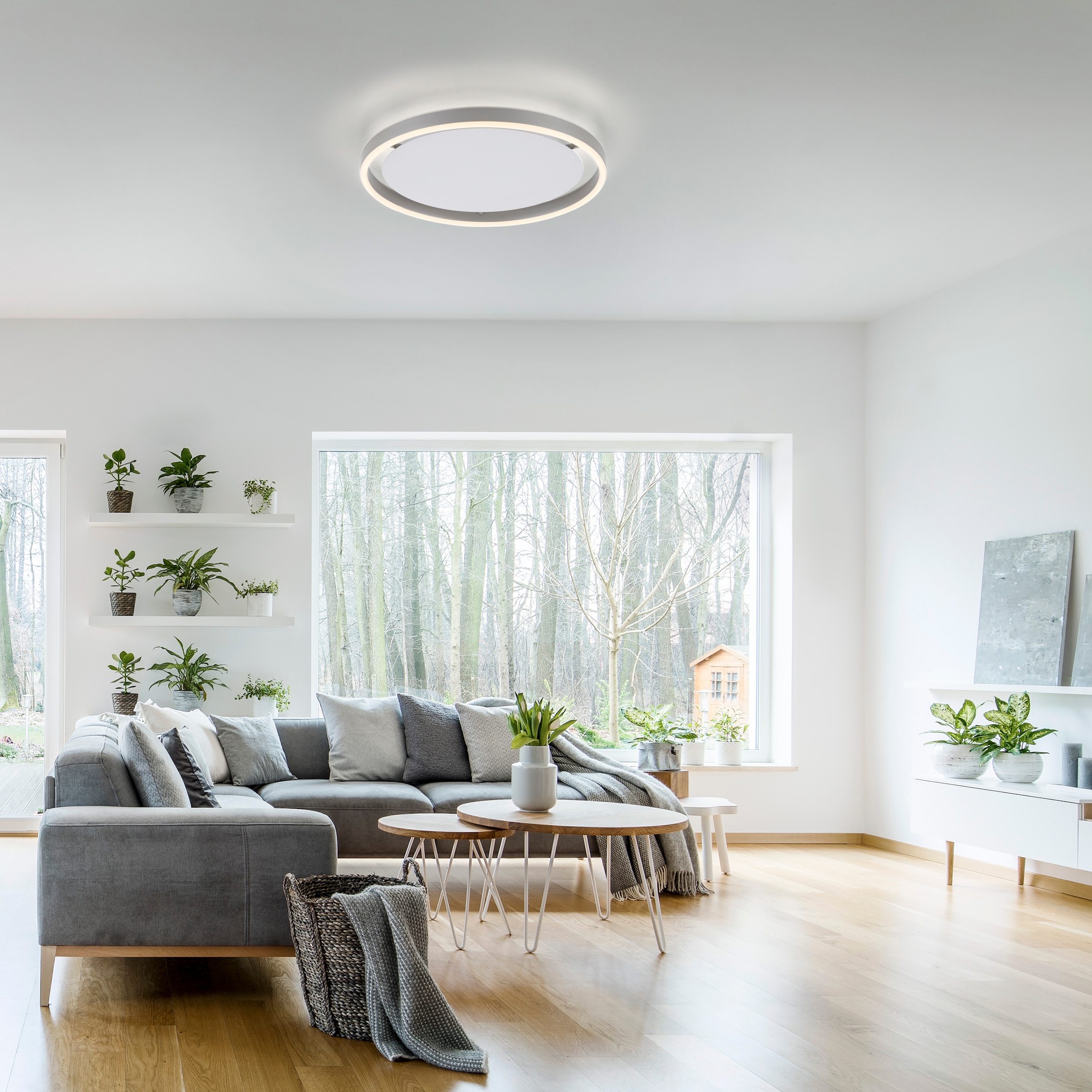 JUST LIGHT Deckenleuchte »RITUS«, 1 flammig, Leuchtmittel LED-Board | LED fest integriert, LED, dimmbar, Switchmo