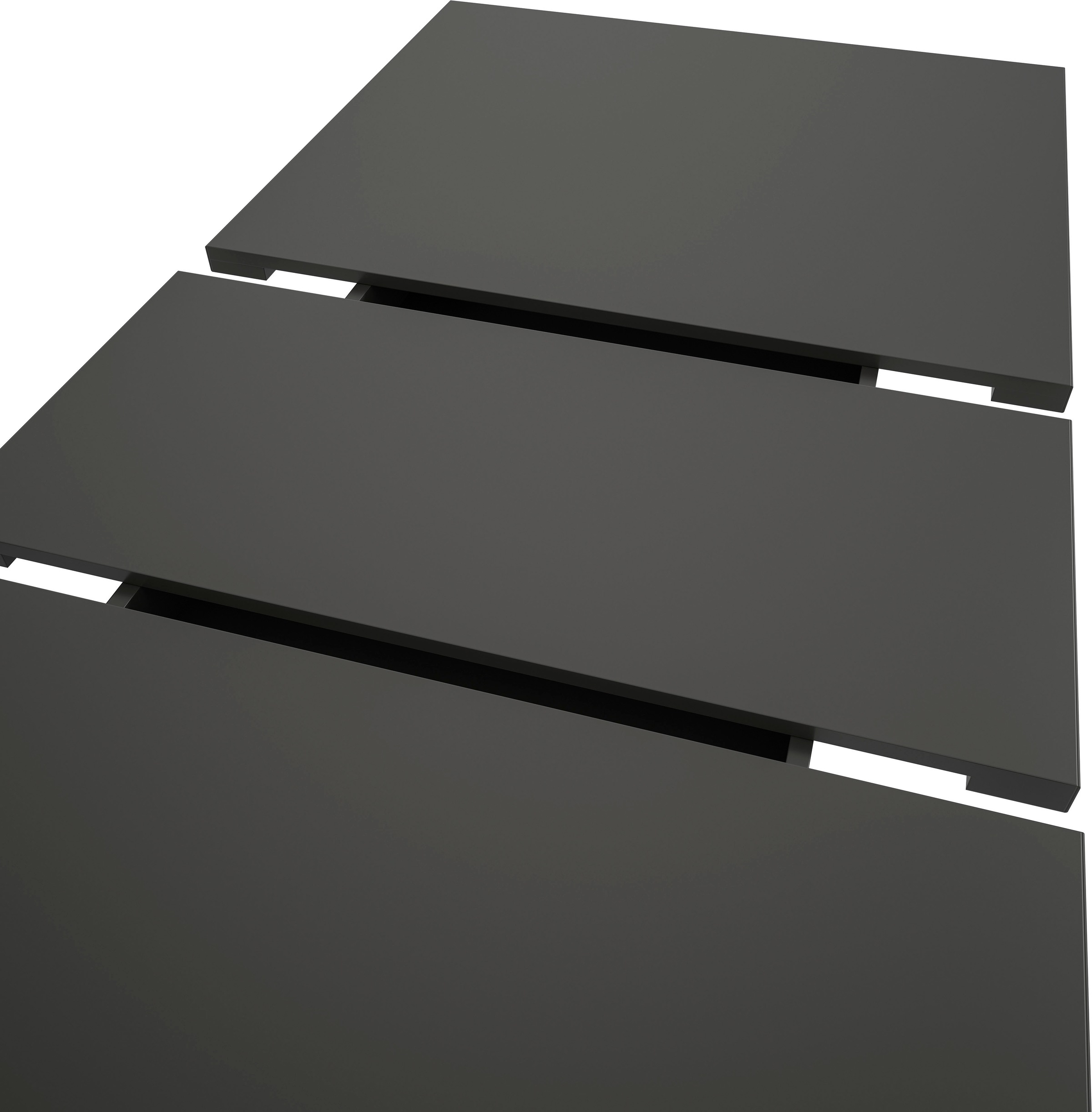 INOSIGN Esstisch »Motus, ausziehbar 150 -190 cm, inklusive 40 cm Einlegeplatte«, (Set, 1 St.), V-Gestell mit Bodenplatte, Tisch, Küchentisch, Esszimmer, Küche