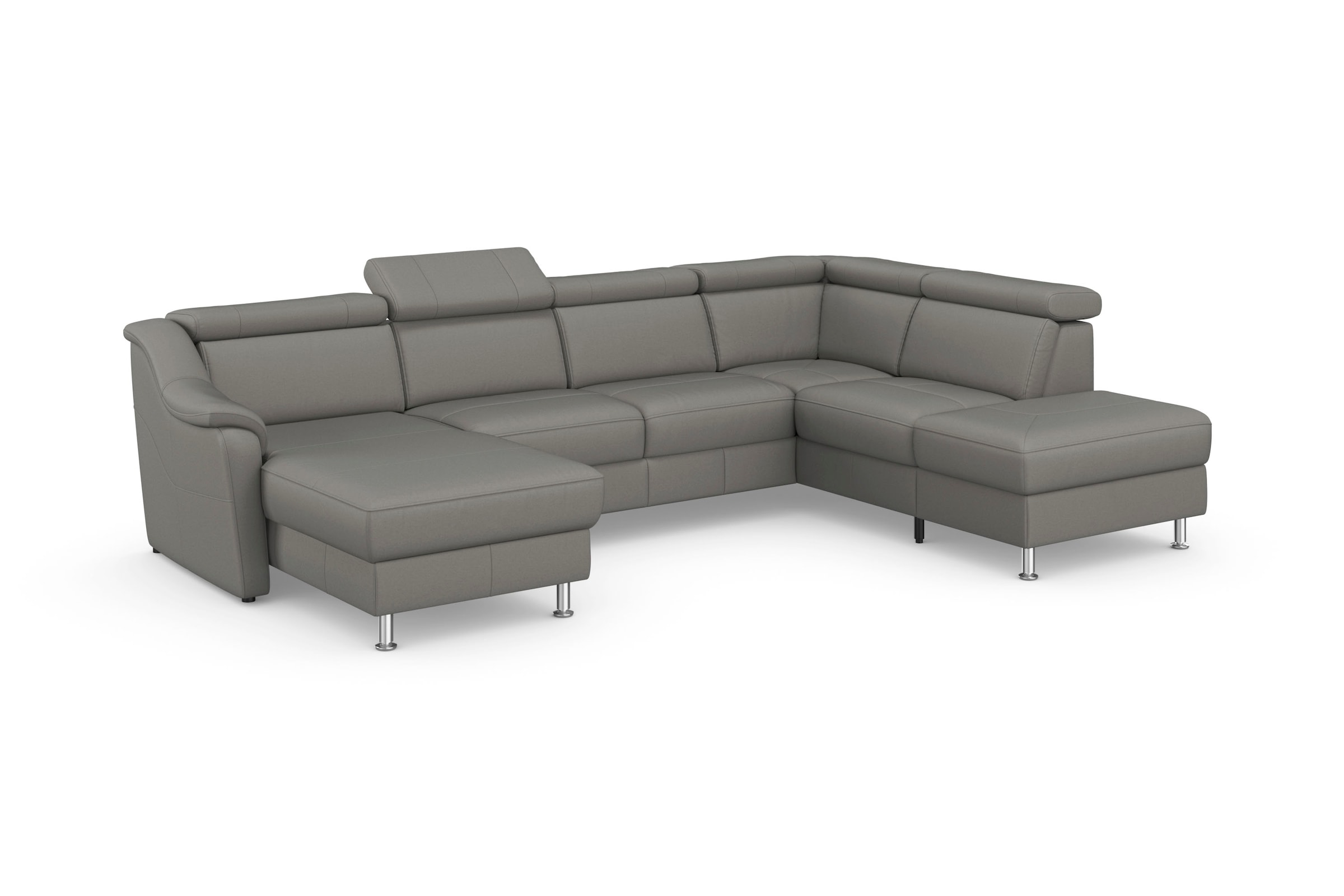 sit&more Wohnlandschaft »Freetown U-Form« Kopfteilverstellung und Federkern, wahlweise mit Bettfunktion