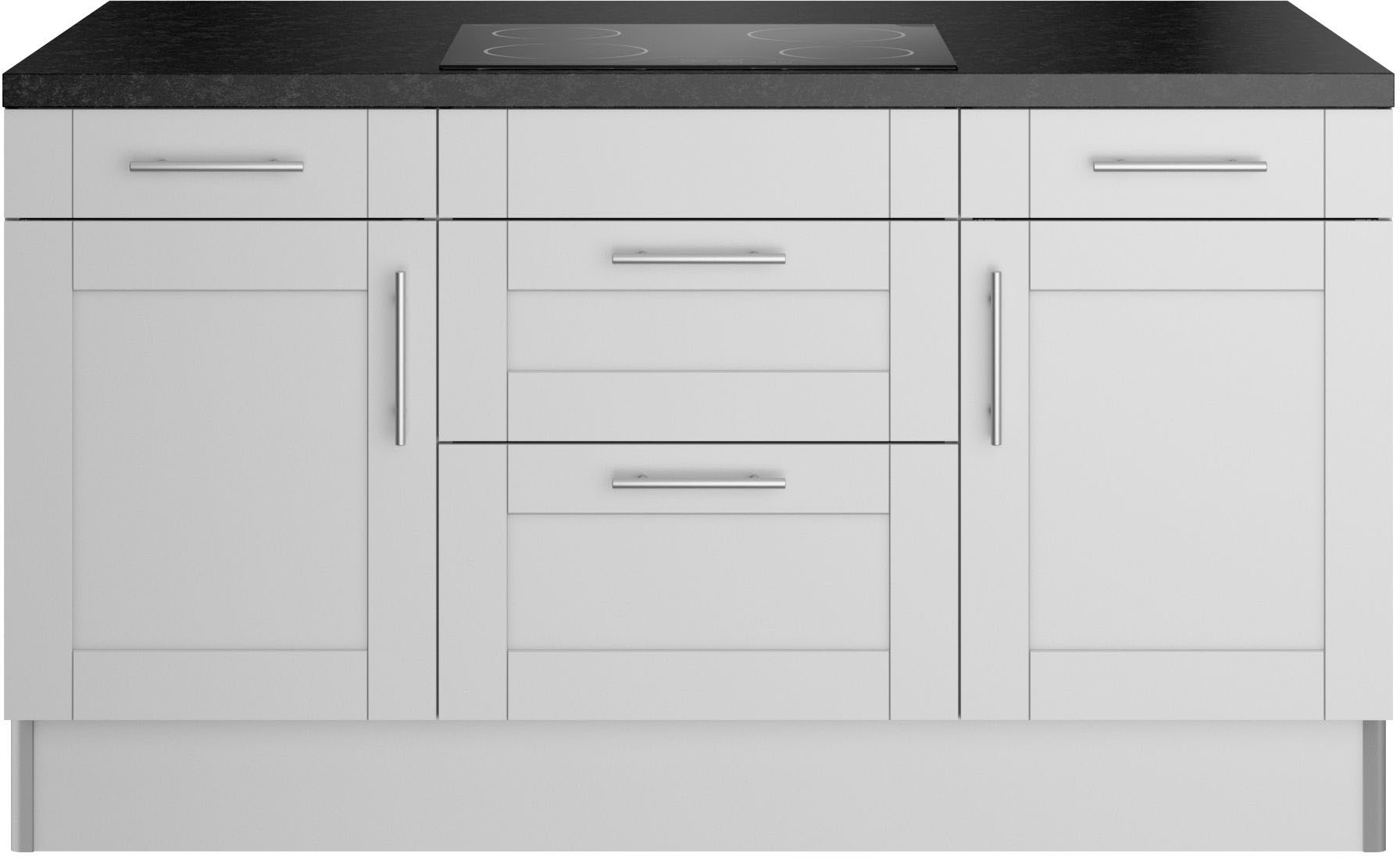 KOCHSTATION Kochinsel »KS-Ahus«, Kücheninsel, Breite 160 cm, wahlw. mit E-Gerät, Soft Close Funktion