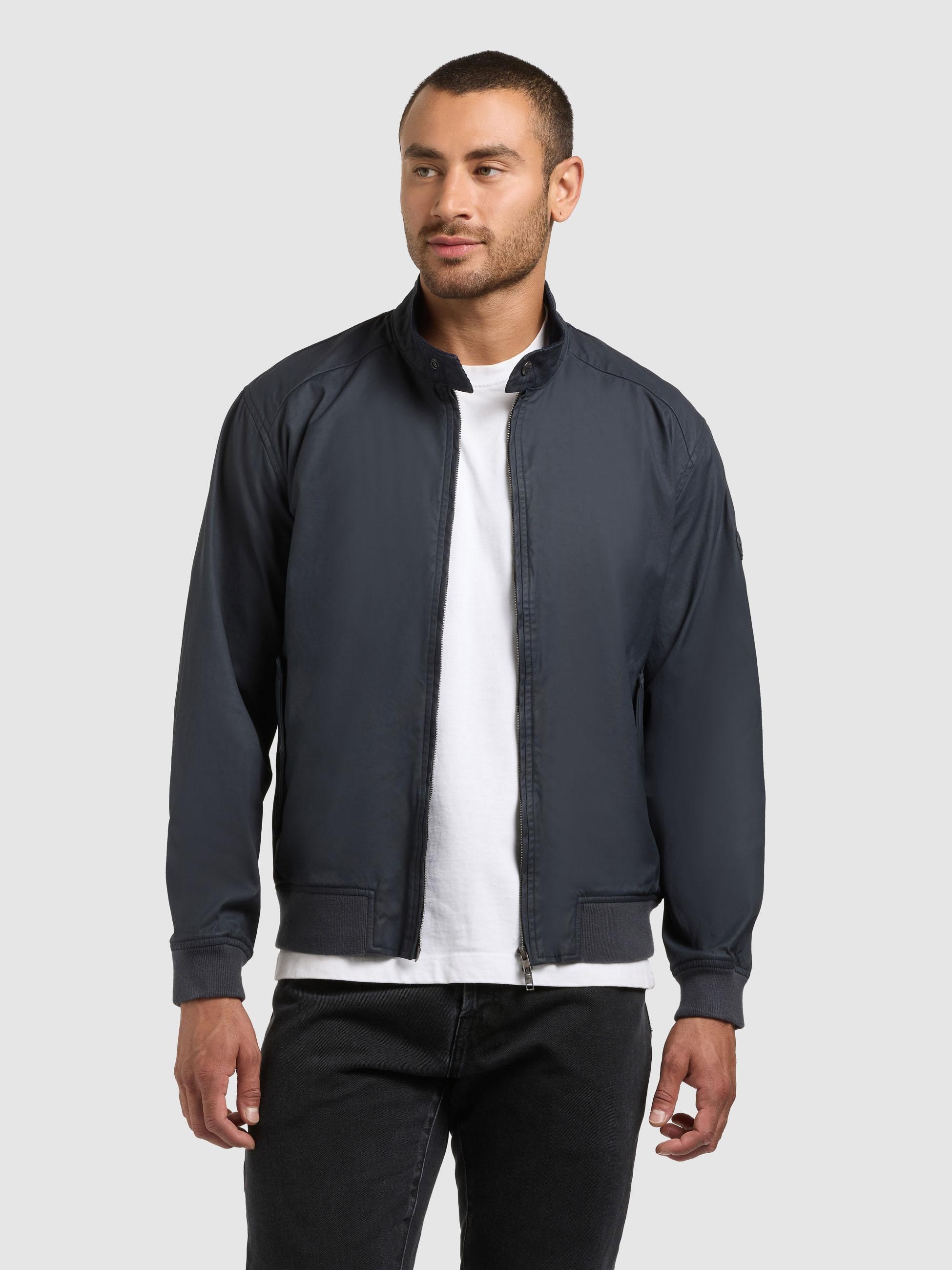 khujo Bomberjacke »Bomberjacke Nabo« ohne Kapuze moderne Herren Fliegerjacke mit Cord am Kragen