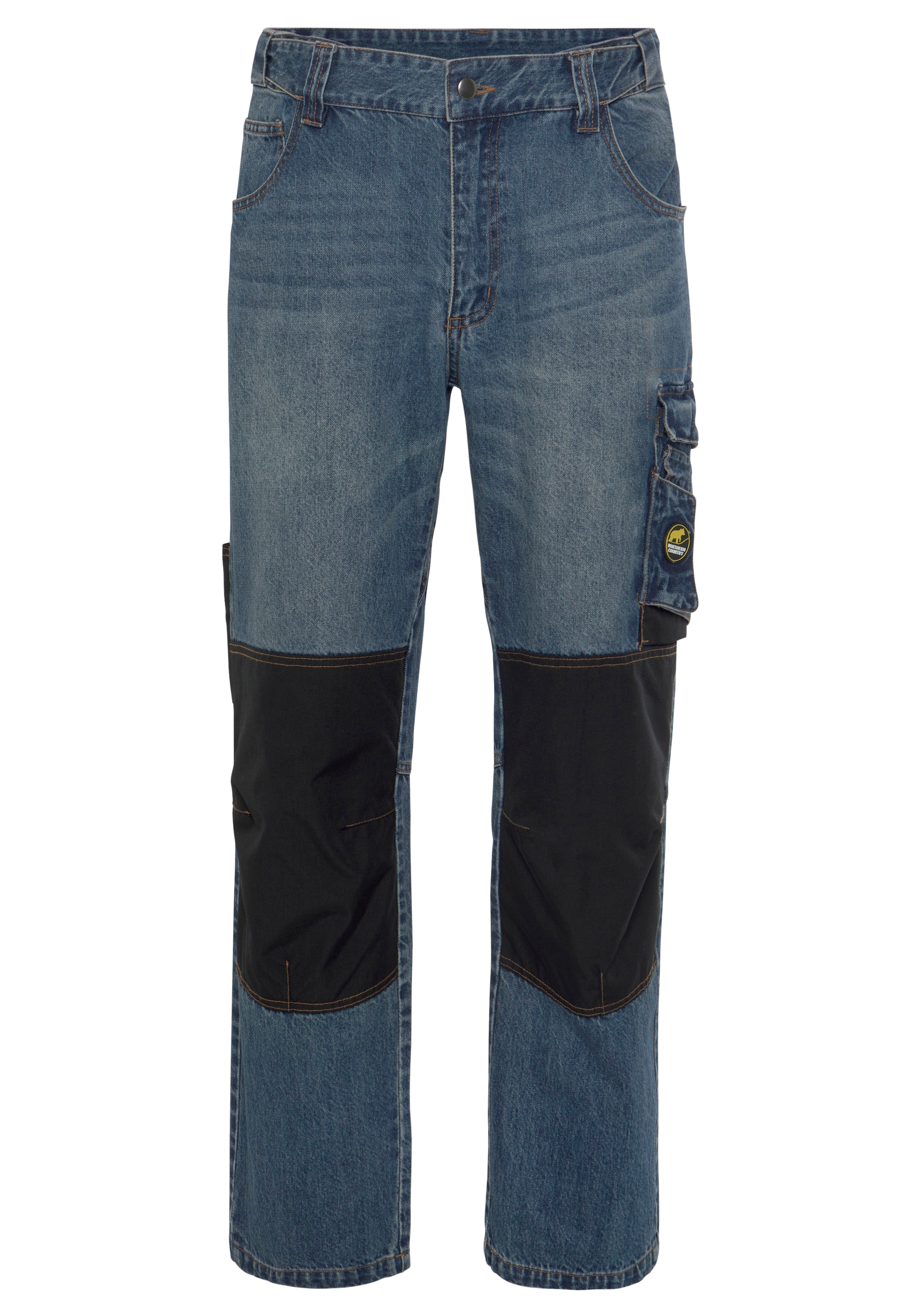 Northern Country Arbeitshose »Multipocket Jeans«, Knieverstärkung mit online (aus OTTO Jeansstoff, praktischen Bund, aus shoppen Cordura comfort dehnbarem bei 9 100% Taschen, Baumwolle, robuster fit)