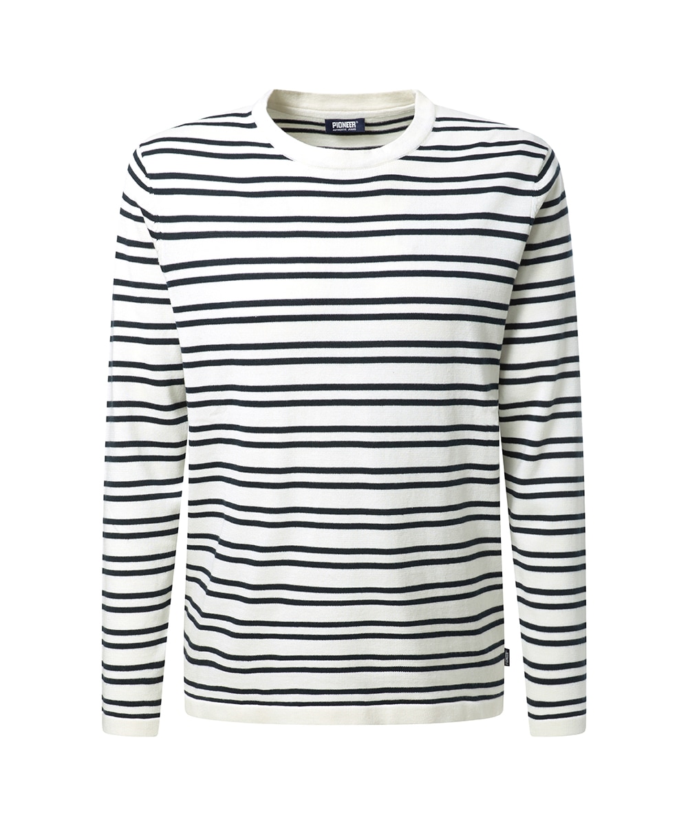 Pioneer Authentic Jeans Strickpullover in Streifen-Optik