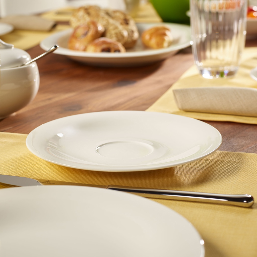 Villeroy & Boch Untertasse »Cappuccinountertassen New Cottage Basic ø 19 cm 6er Set weiß«
