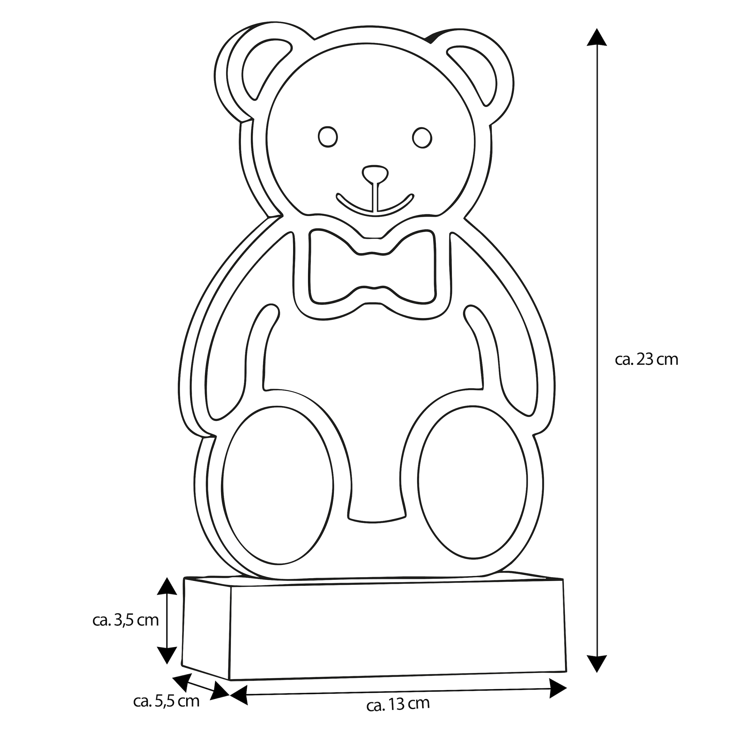 my home LED Dekofigur »Evaya« LED-Modul Warmweiß Tiefenillusion mit 3D-Effekt, von beiden Seiten zu sehen