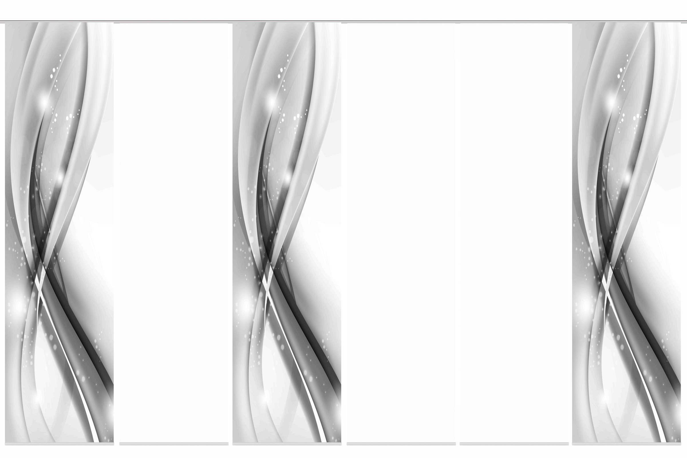 HOME WOHNIDEEN Schiebegardine »GLIWE« Paneelwagen 6 Stk. tlg. Schiebevorhang Digi 6er Set GLIWE GRÜN