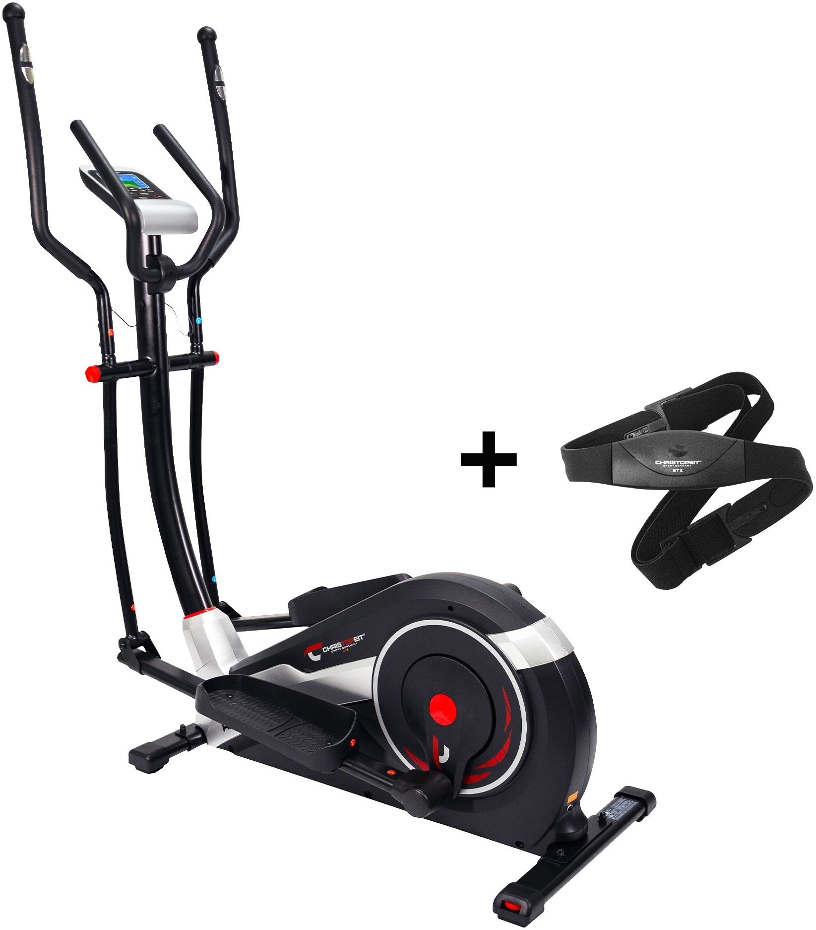 Christopeit Sport® Crosstrainer-Ergometer »AX 8000 inkl. Pulsgurt«, Schwungmasse ca. 8 kg, 24 Widerstandsstufen