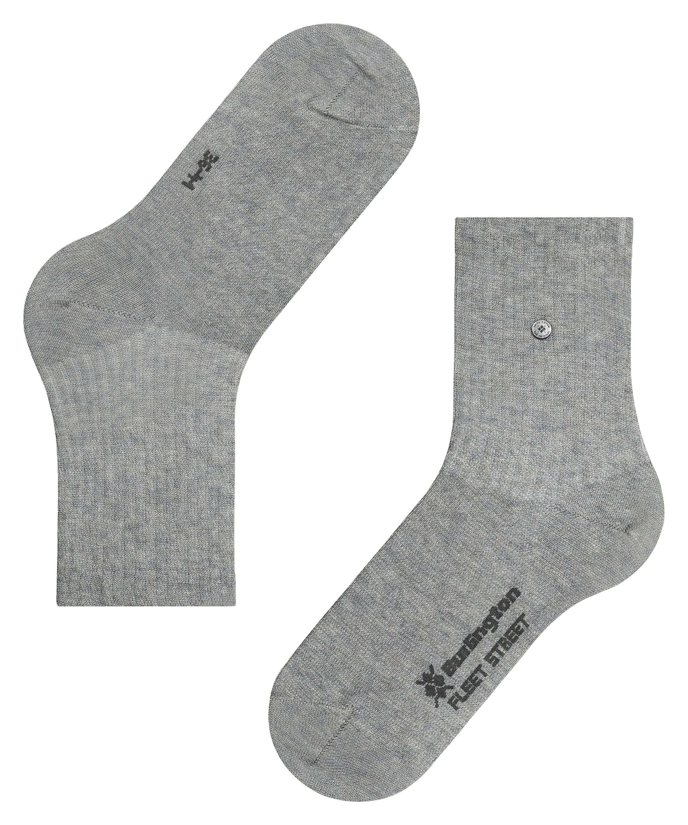 Burlington Socken »Fleet Street« Einheitsgröße 36-41, modische Rippenstruktur, Burlington-Clip