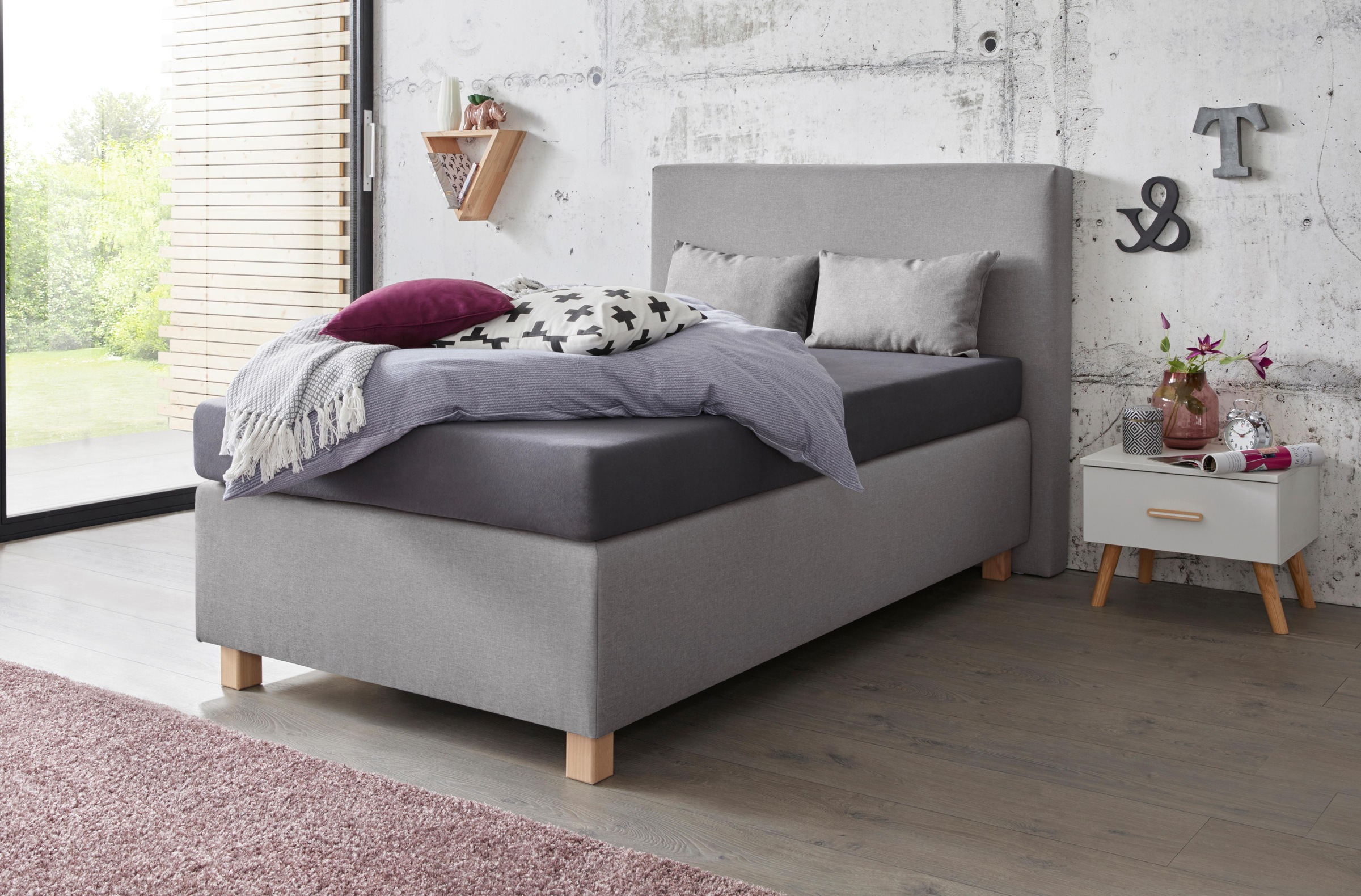 Westfalia Schlafkomfort Boxspringbett, mit Zierkissen