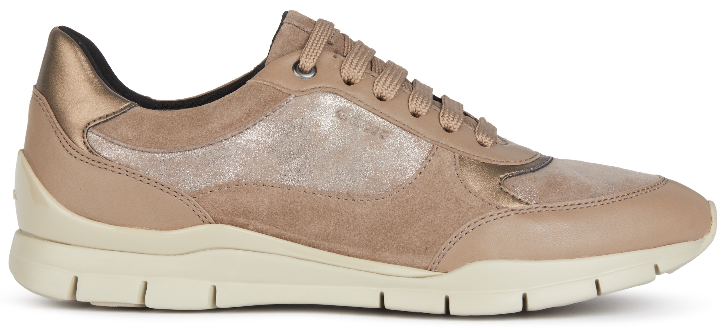 Geox Sneaker »D SUKIE«, mit Schimmer, Freizeitschuh, Halbschuh, Schnürschuh