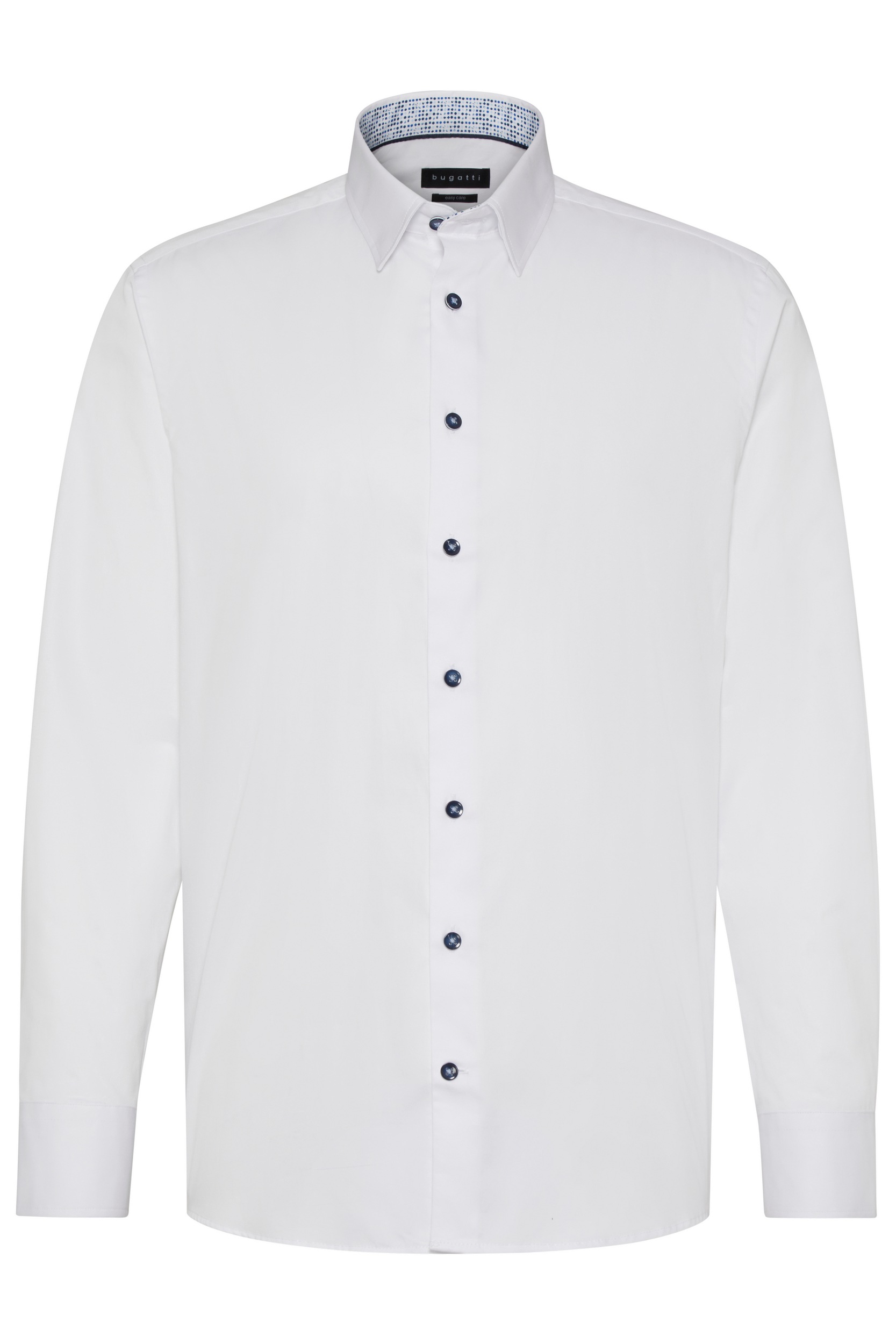 bugatti Langarmhemd, mit Under-Button-Down