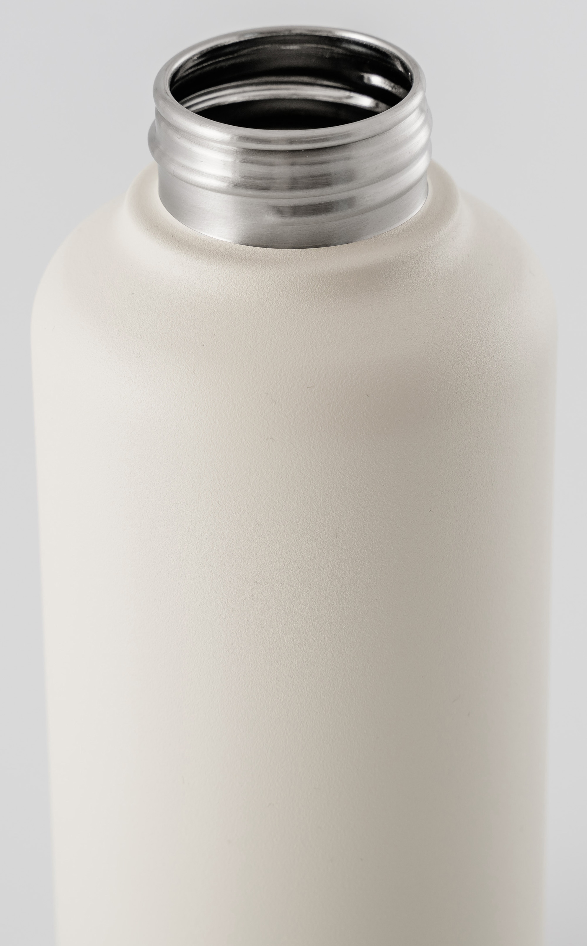 equa Trinkflasche »Timeless Off-White«, Leichtgewicht aus Edelstahl, Tragegriff