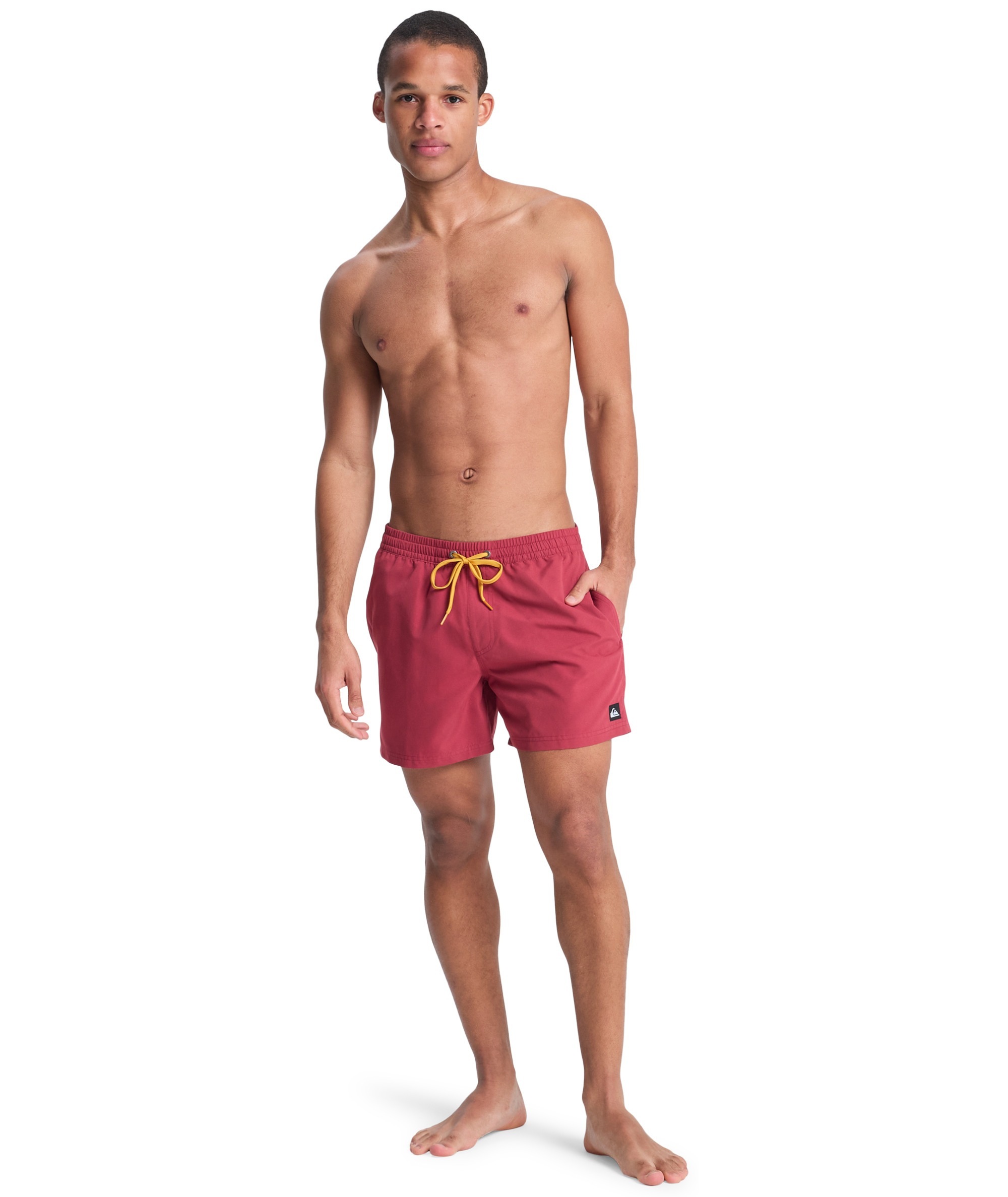 Quiksilver Badeshorts »EVERYDAY VOLLEY 15« unifarbene Optik, mit kontrastfarbenen Details, Straight-Leg-Passform