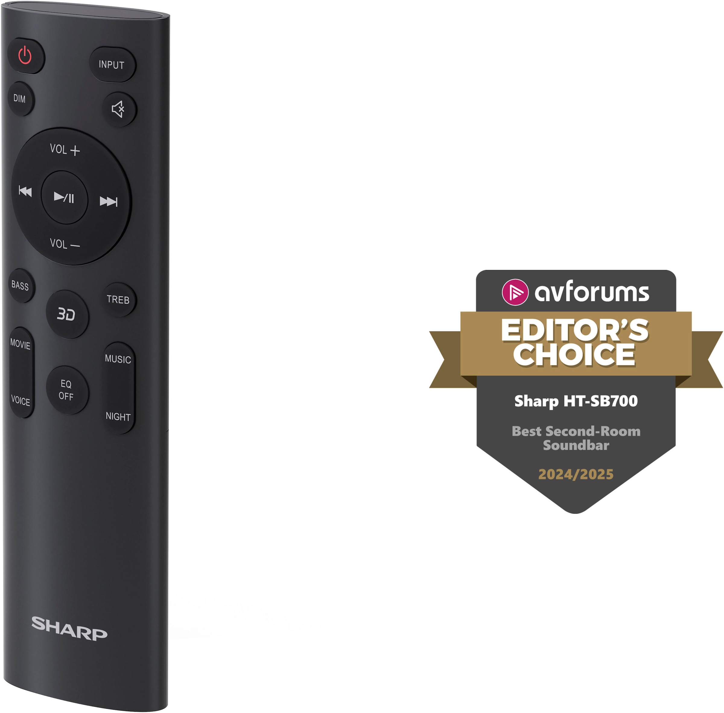 Sharp Soundbar »HT-SB700« 2.0.2 (Bluetooth Automatische Abschaltung | Bass- und Lautstärkeregelung | Equalizer | Steuerung per TV Fernbedienung | Touch - Bedienung 140 W)