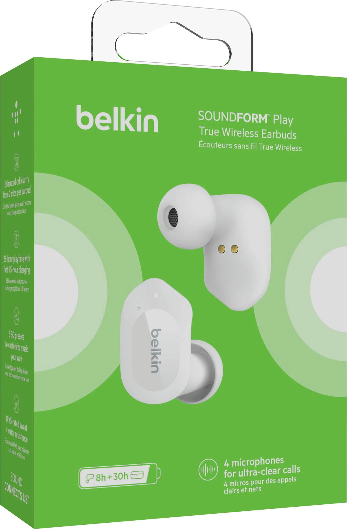 Belkin wireless Kopfhörer »SOUNDFORM Play - True Wireless In-Ear Kopfhörer«, Maximaler Schalldruckpegel: 98 dB