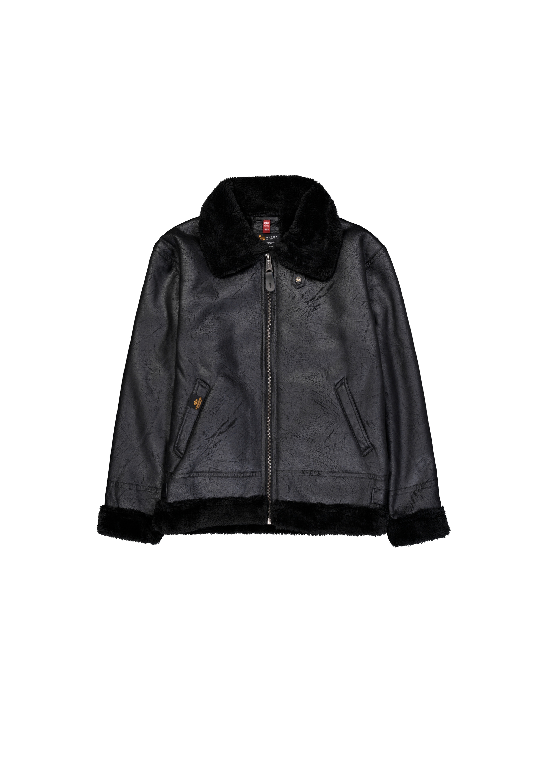 Alpha Industries Lederjacke »Alpha Industries Men - Bomber Jackets B-3 Faux Leather«