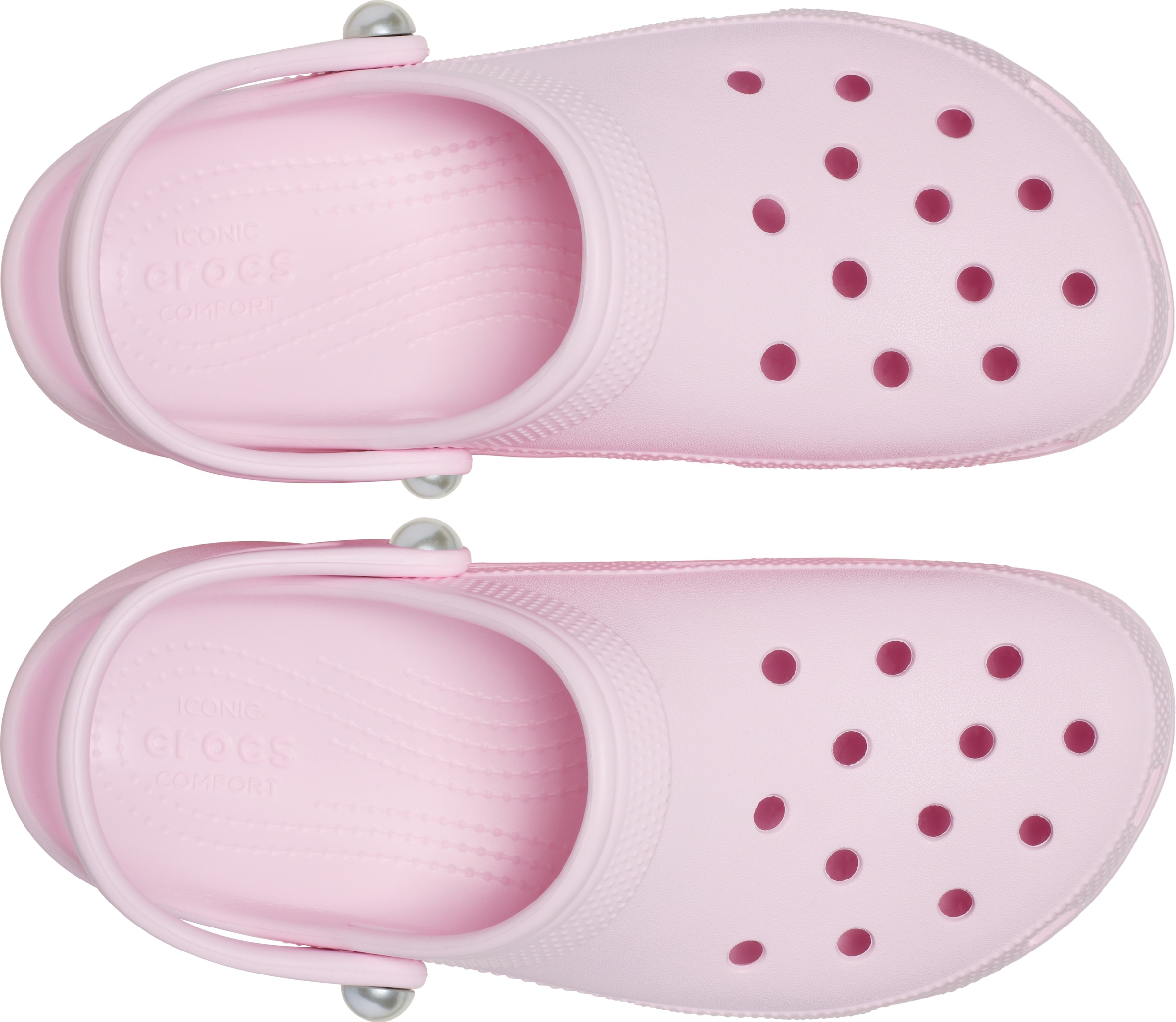 Crocs Clog »Classic Platform Pearl Clog«, Plateaschuh, Sandale mit Zierperlen