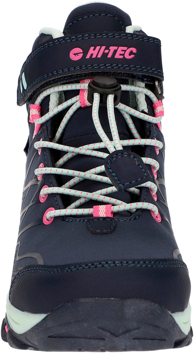 Hi-Tec Outdoorschuh »Hi-Tec Blackout Mid Wp Jrg«, Klett-/Schnürkombination, wasserdicht