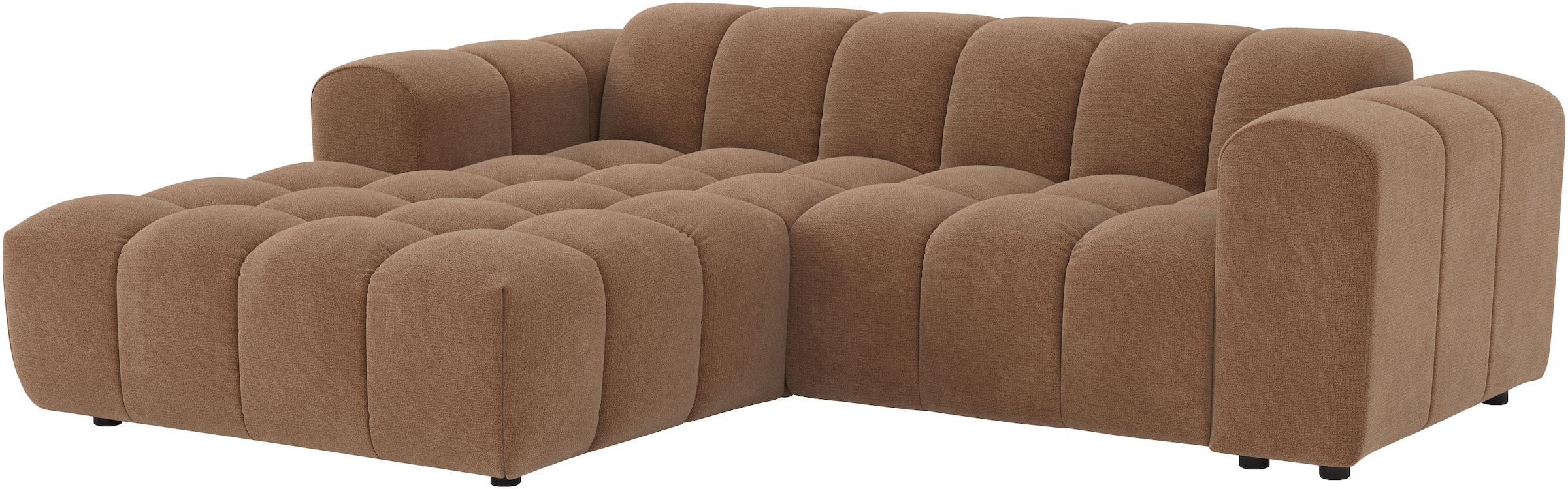 OTTO home Ecksofa »Rocco L-Form, B: 248 cm, modernes Bubble-Sofa, großzügiger Sitzkomfort« Wohnlandschaft-Charakter, frei stellbar, modernes Design
