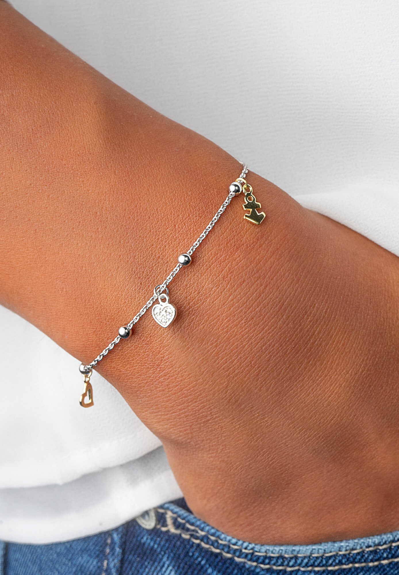 ONE ELEMENT Silberarmband »Zirkonia Armband aus 925 Silber  19 cm«