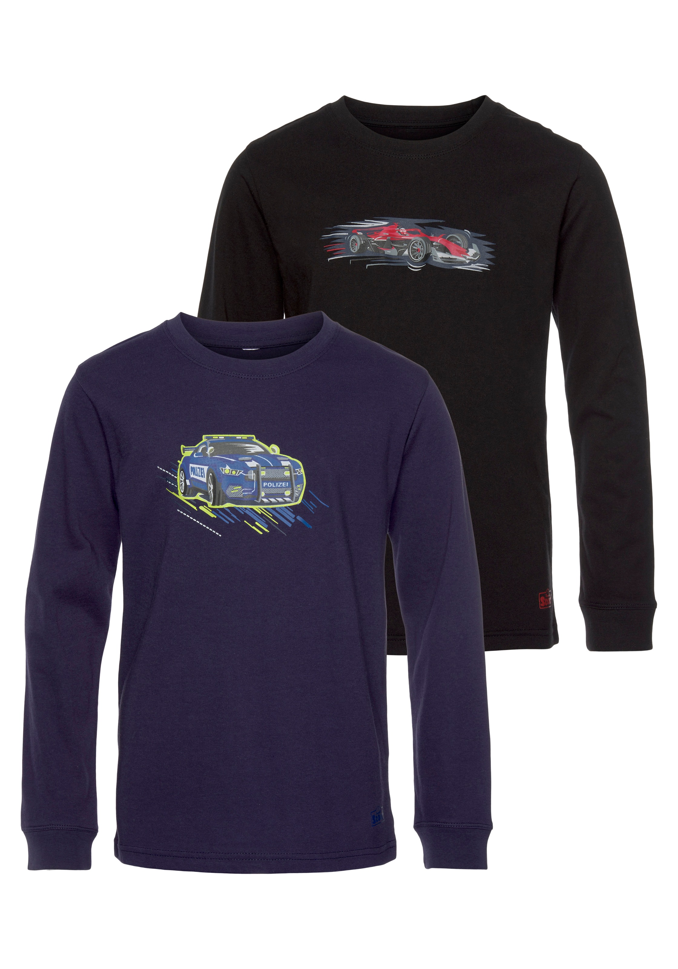 Scout Langarmshirt »SPEED«, (Packung, 2 tlg., 2er-Pack), aus Bio-Baumwolle