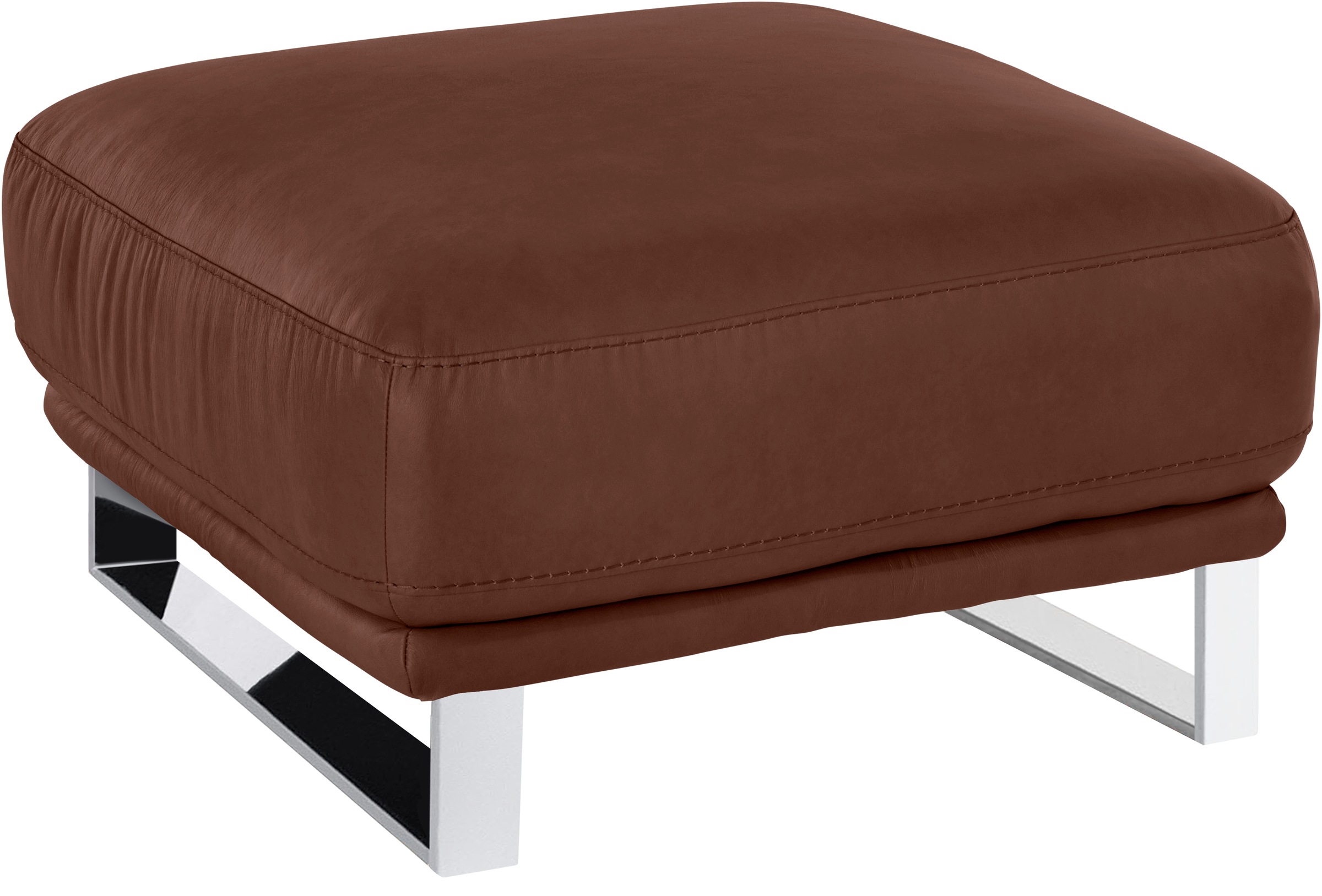 W.SCHILLIG Hocker »montanaa«, mit Metallkufen in Chrom glänzend, Breite 71 cm