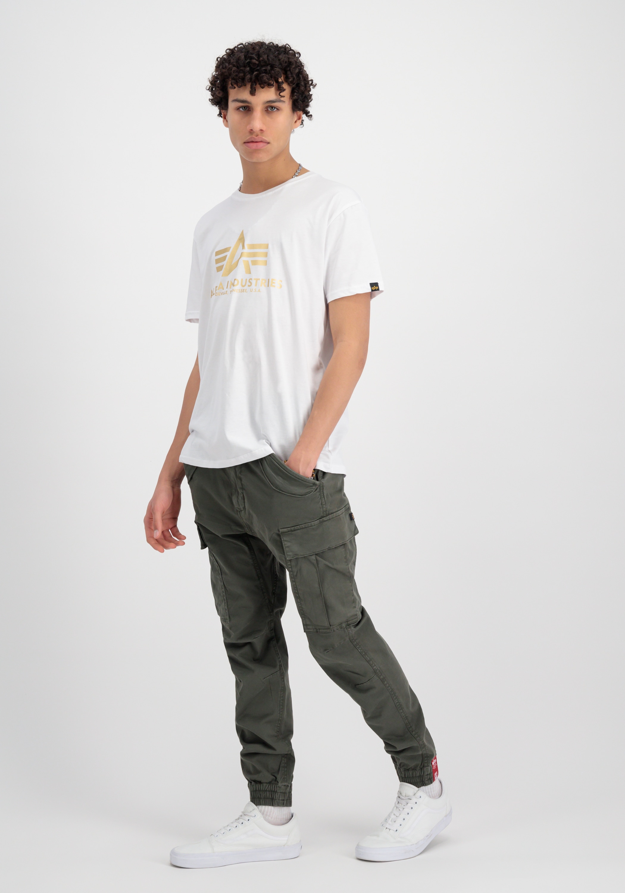 Alpha Industries T-Shirt »Alpha Industries Men - T-Shirts Basic T-Shirt Foil Print«