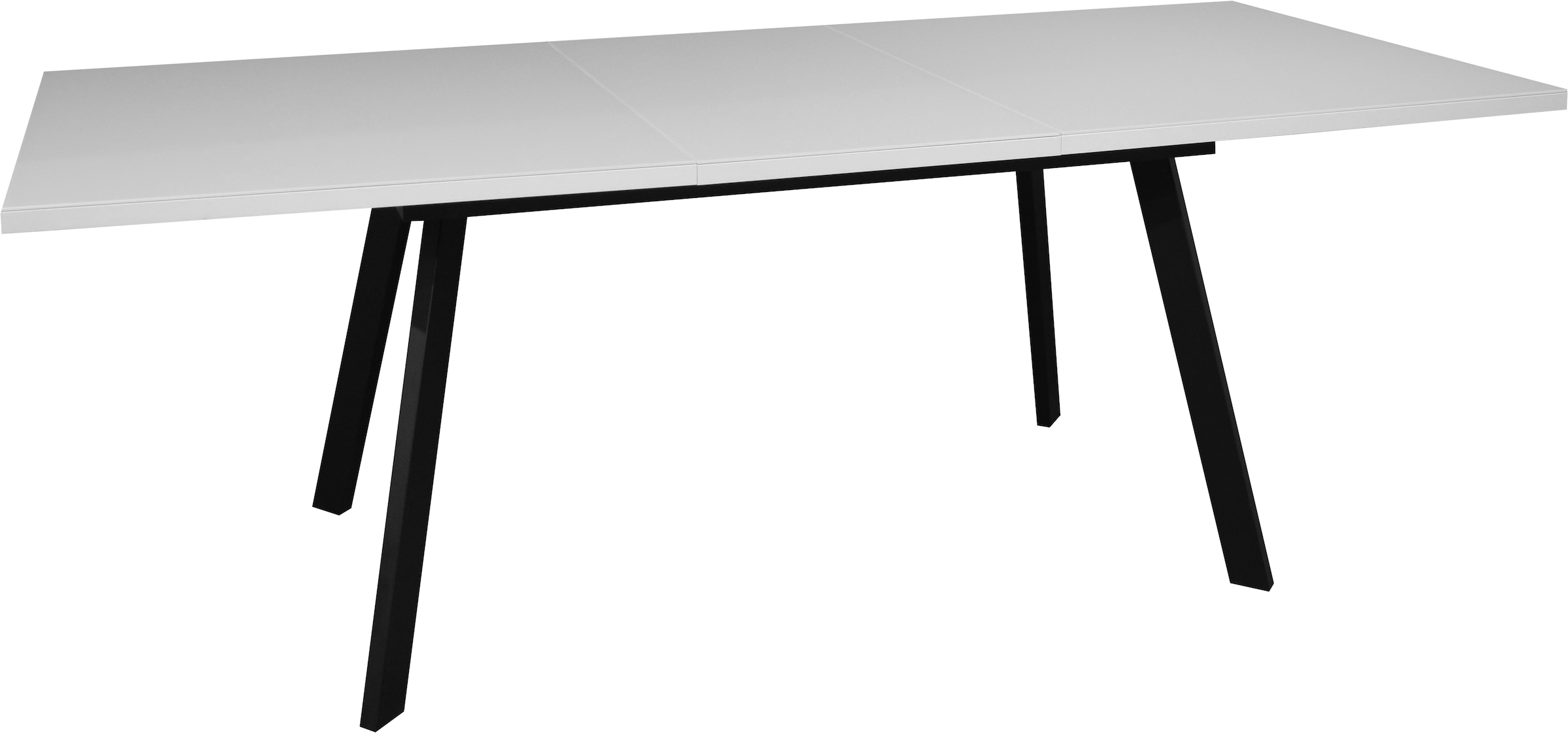 Mäusbacher Esstisch »Imola TOPSELLER!«, Mäusbacher Esstisch, Breite 160 cm, mit Glasoberplatte, 4 Metallfüße