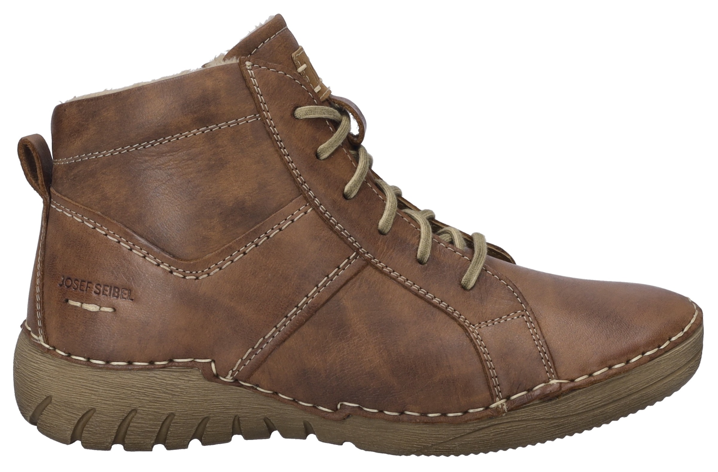 Josef Seibel Schnürstiefelette »Felicia 01«, Schnürboots, Sneaker, Freizeitschuh mit modischer Ziernaht