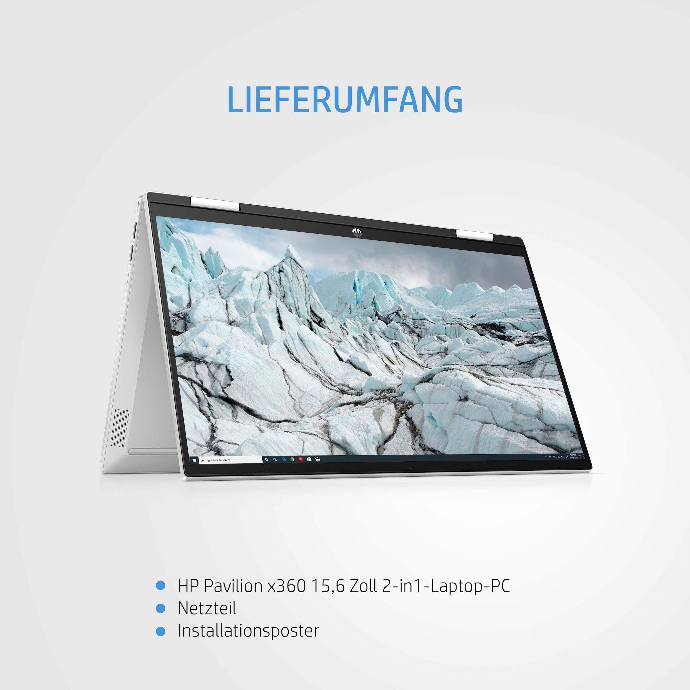 HP Convertible Notebook »15-er1254ng«, 39,6 cm, / 15,6 Zoll, Intel, Core i5, Iris Xe Graphics, 512 GB SSD